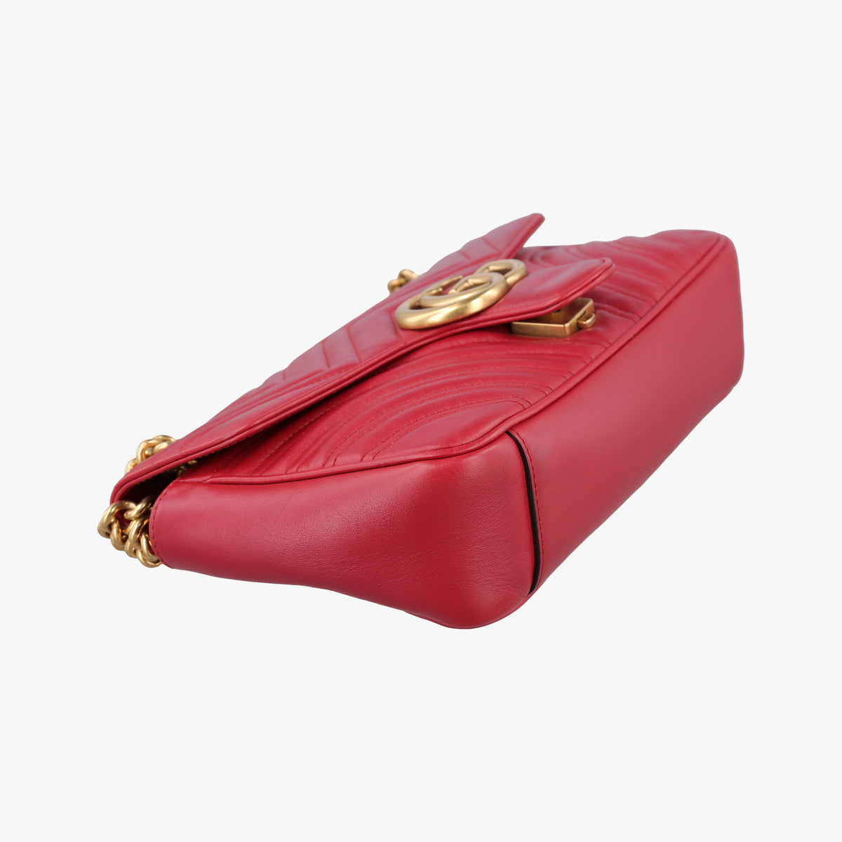 Vintage Gucci GG Marmont Red Leather 443497 shoulderbag | stylenewstar