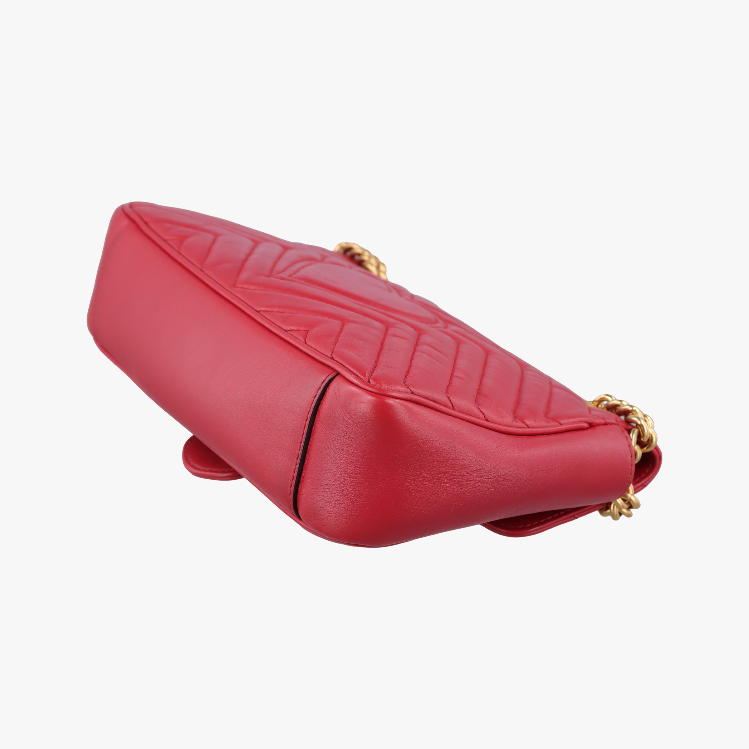 Vintage Gucci GG Marmont Red Leather 443497 shoulderbag | stylenewstar