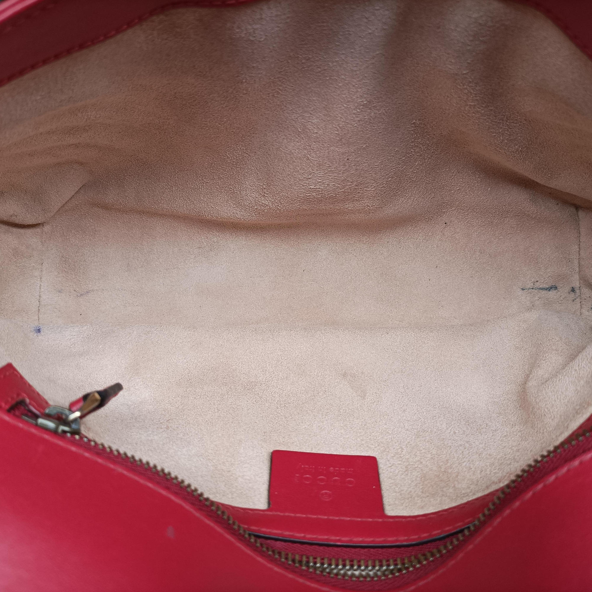 Vintage Gucci GG Marmont Red Leather 443497 shoulderbag | stylenewstar