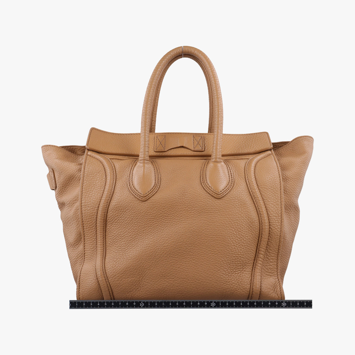 Secondhand Celine Luggage Mini Shopper Camel Leather  handbag | stylenewstar