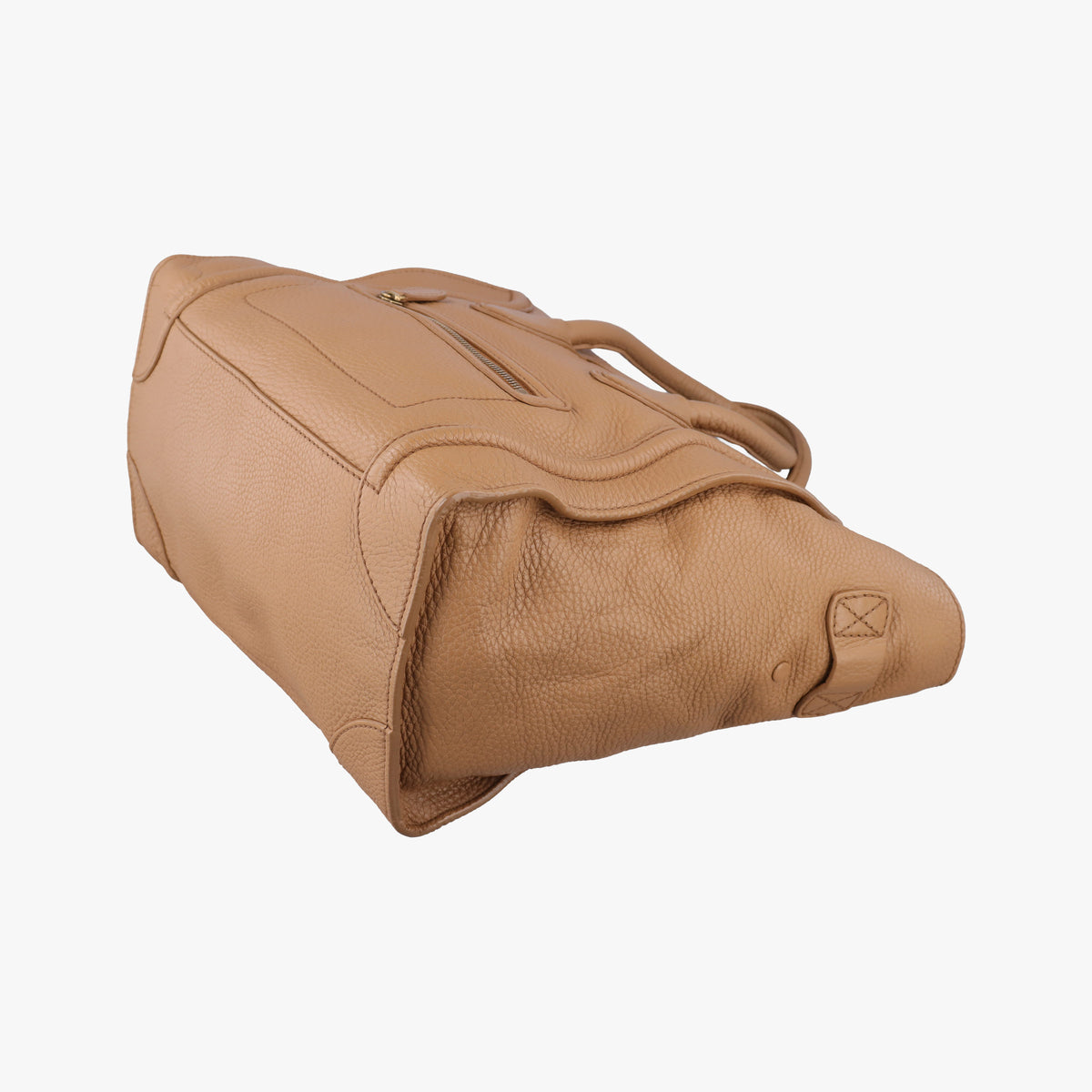 Secondhand Celine Luggage Mini Shopper Camel Leather  handbag | stylenewstar
