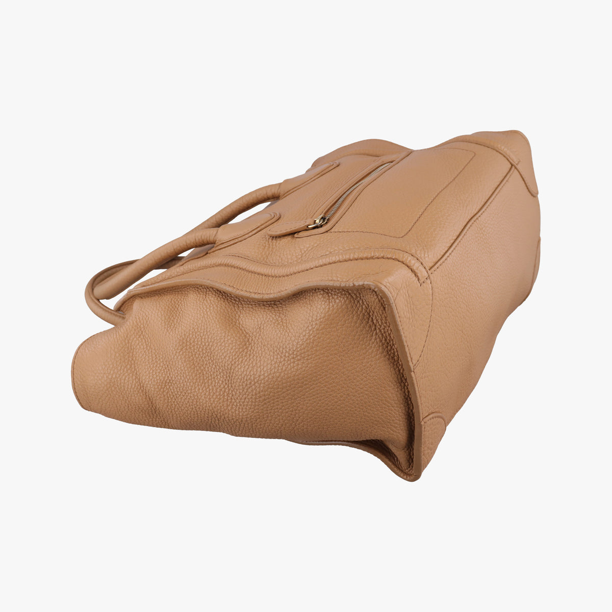 Secondhand Celine Luggage Mini Shopper Camel Leather  handbag | stylenewstar