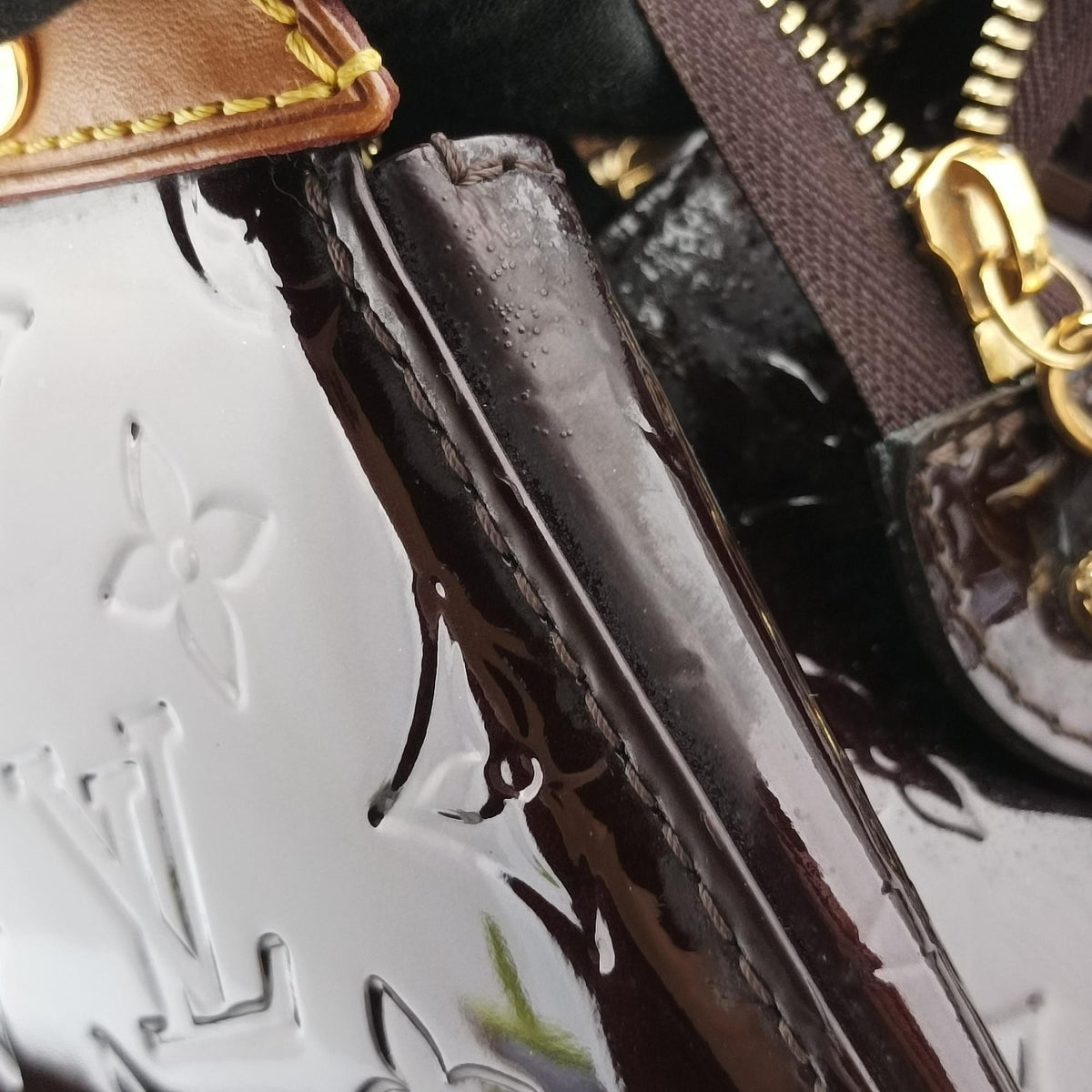 Pre-owned Louis Vuitton Brea GM AMARANTE Vernis M91616 shoulderbag | stylenewstar