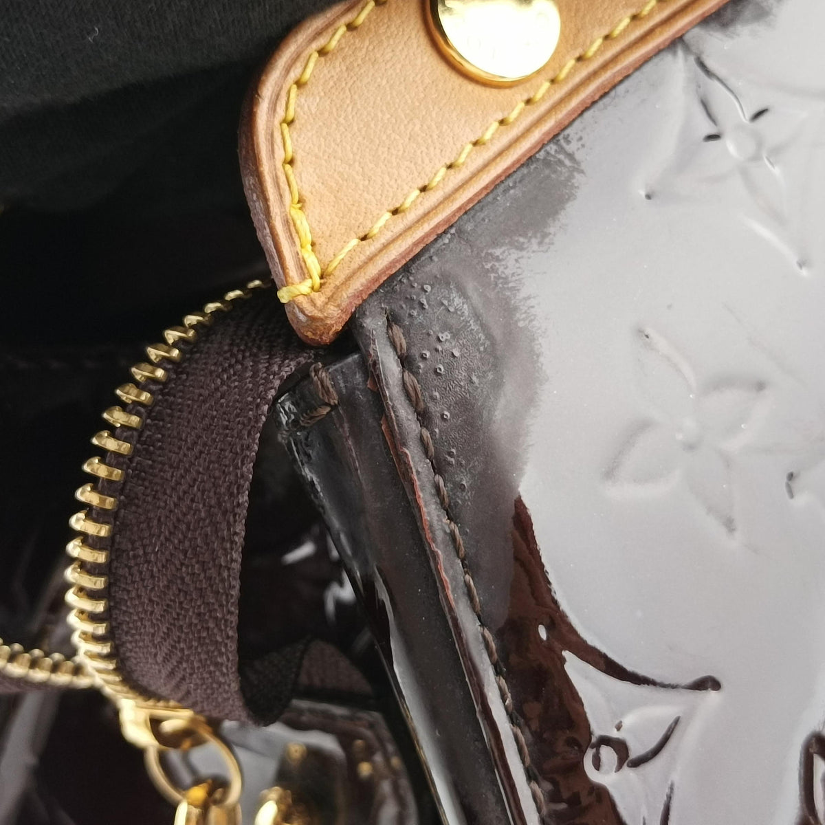 Pre-owned Louis Vuitton Brea GM AMARANTE Vernis M91616 shoulderbag | stylenewstar