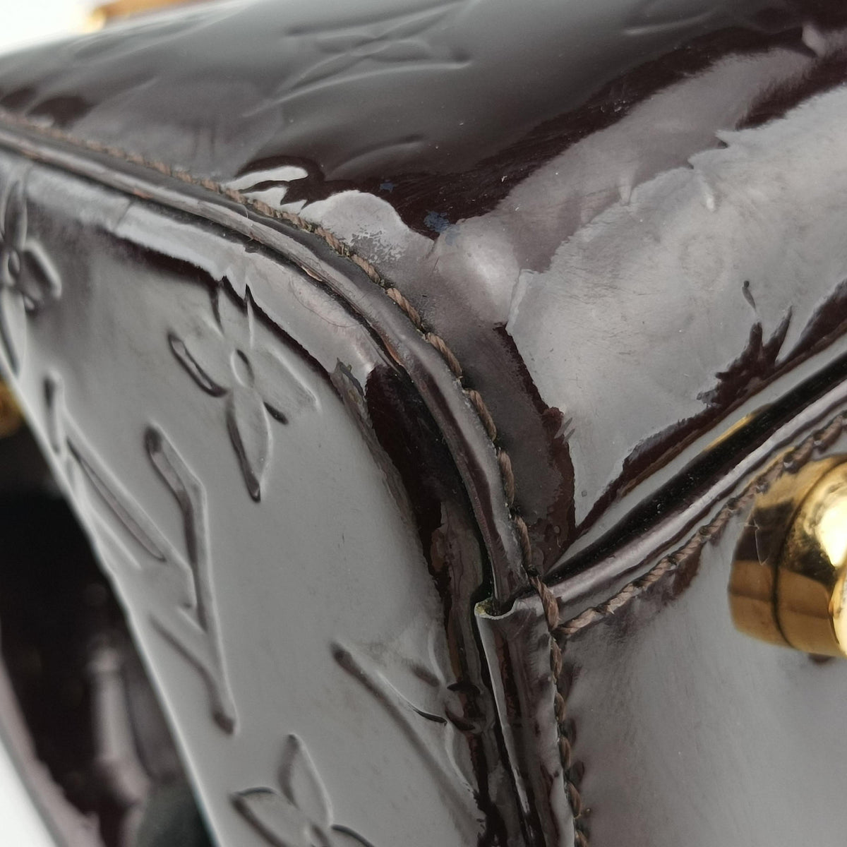 Pre-owned Louis Vuitton Brea GM AMARANTE Vernis M91616 shoulderbag | stylenewstar