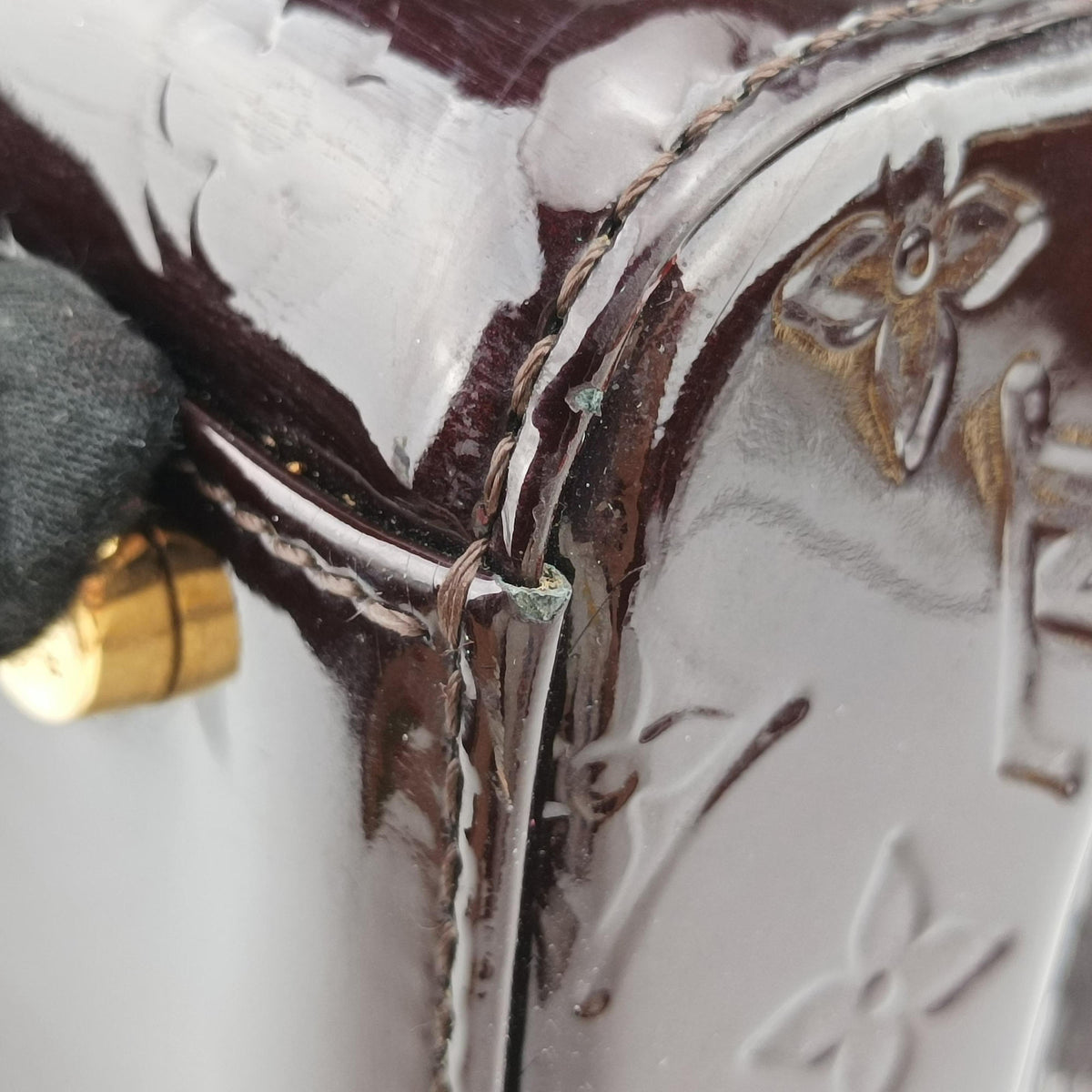 Pre-owned Louis Vuitton Brea GM AMARANTE Vernis M91616 shoulderbag | stylenewstar