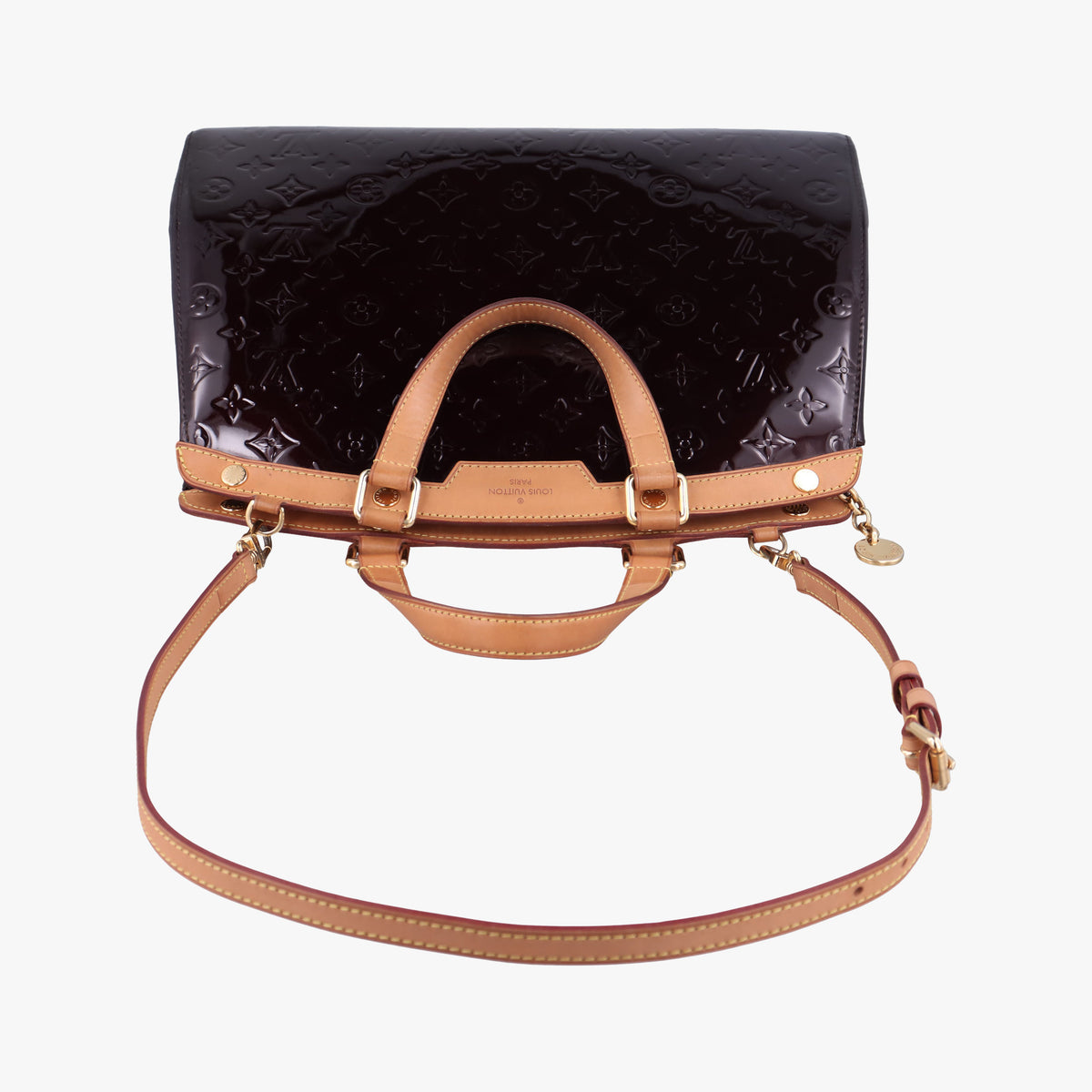 Pre-owned Louis Vuitton Brea GM AMARANTE Vernis M91616 shoulderbag | stylenewstar