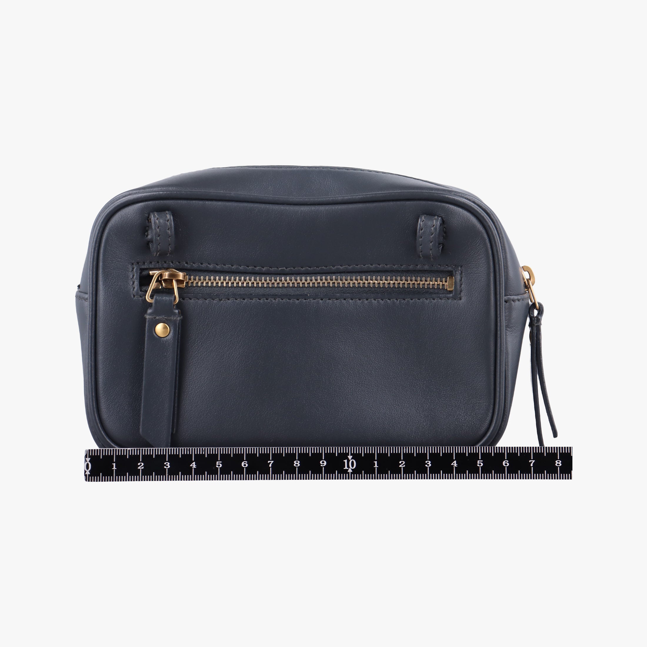 Pre-owned Yves Saint Laurent Lou chevron tassel charm camera Black Leather 534817 shoulderbag | stylenewstar