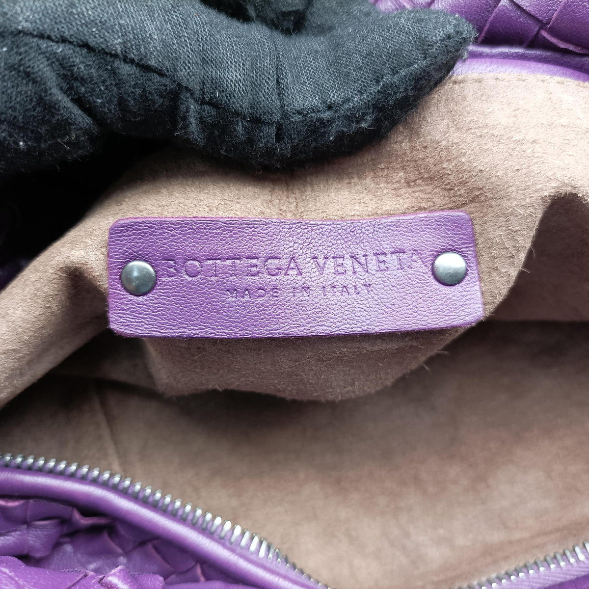 Vintage Bottega Veneta Intrecciato Purple lambskin  shoulderbag | stylenewstar