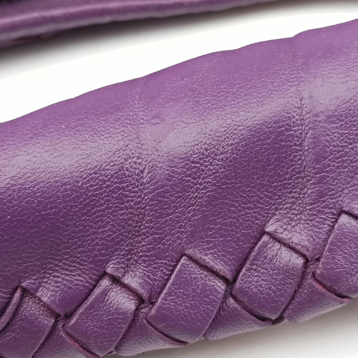 Vintage Bottega Veneta Intrecciato Purple lambskin  shoulderbag | stylenewstar