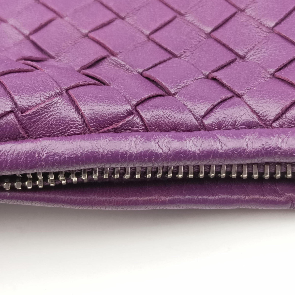 Vintage Bottega Veneta Intrecciato Purple lambskin  shoulderbag | stylenewstar