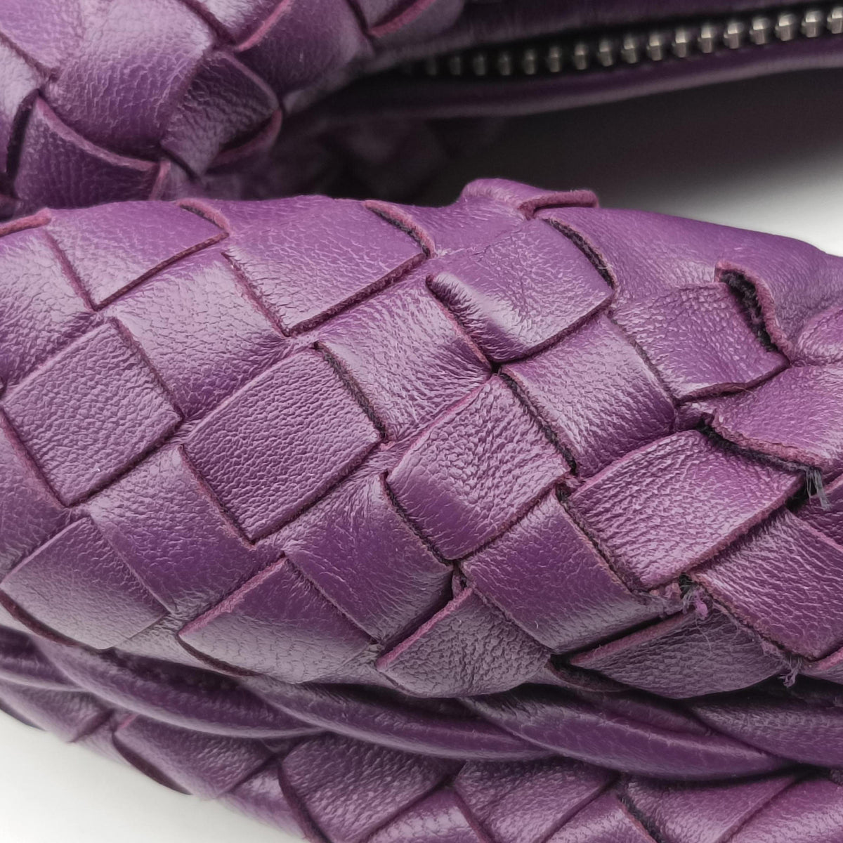 Vintage Bottega Veneta Intrecciato Purple lambskin  shoulderbag | stylenewstar