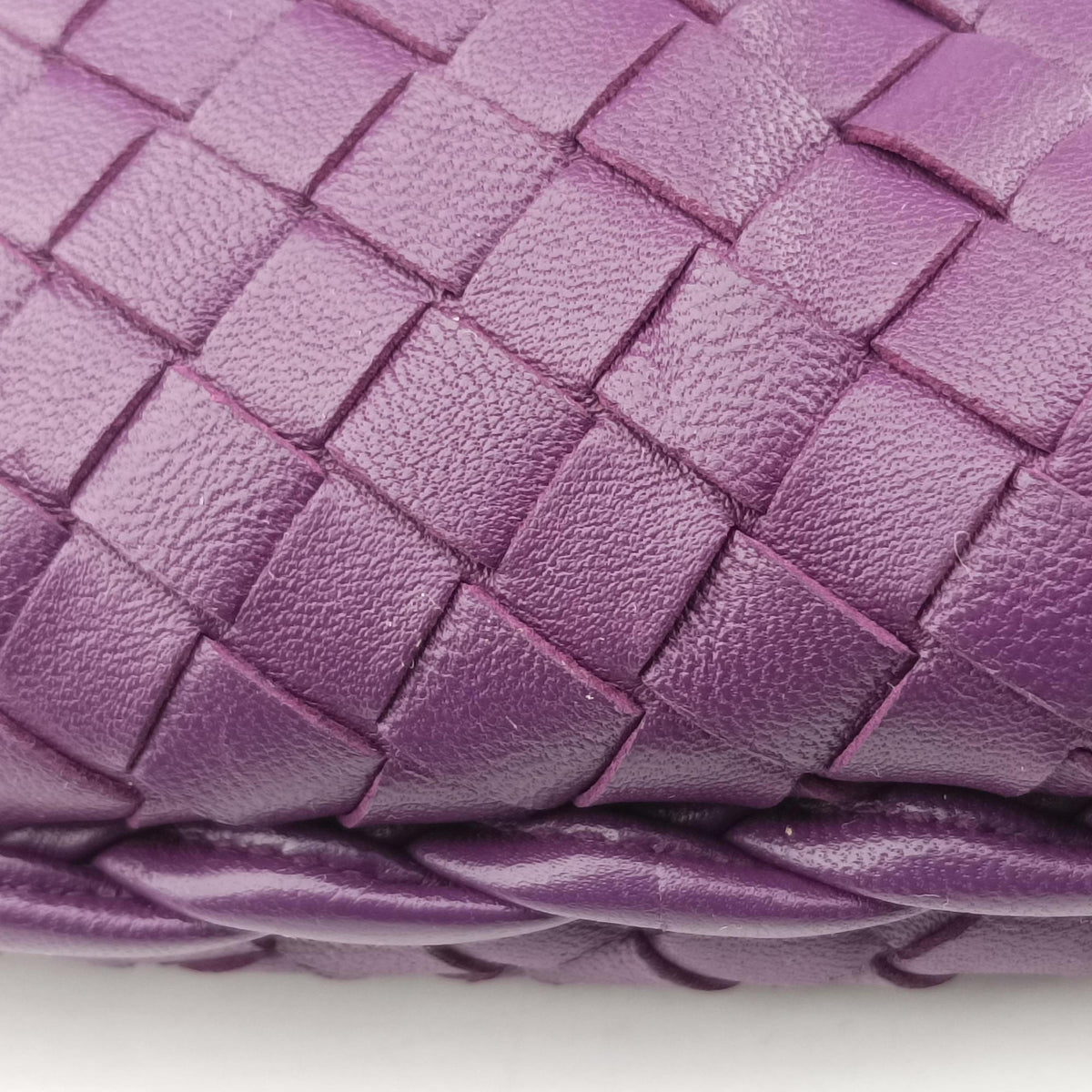 Vintage Bottega Veneta Intrecciato Purple lambskin  shoulderbag | stylenewstar
