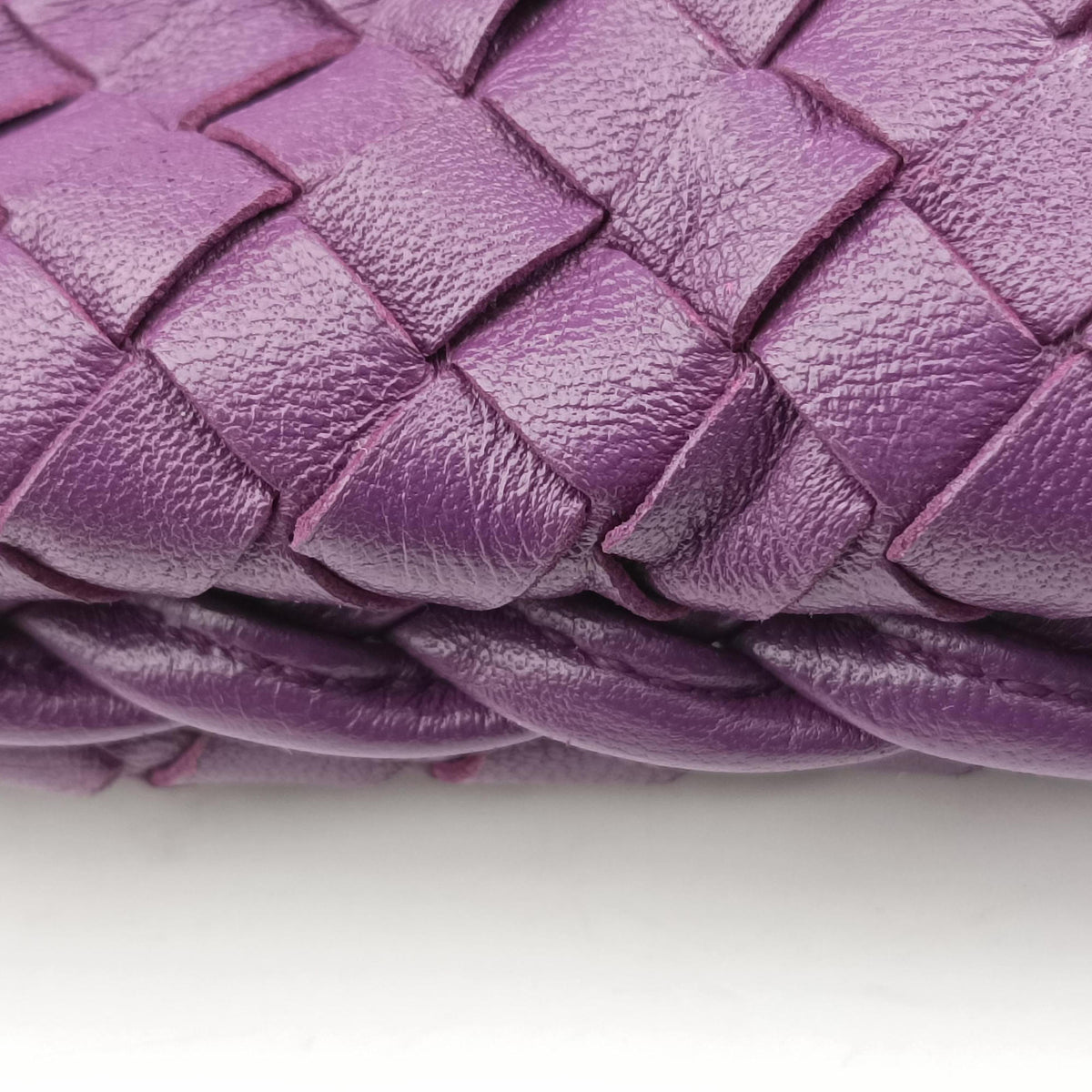 Vintage Bottega Veneta Intrecciato Purple lambskin  shoulderbag | stylenewstar