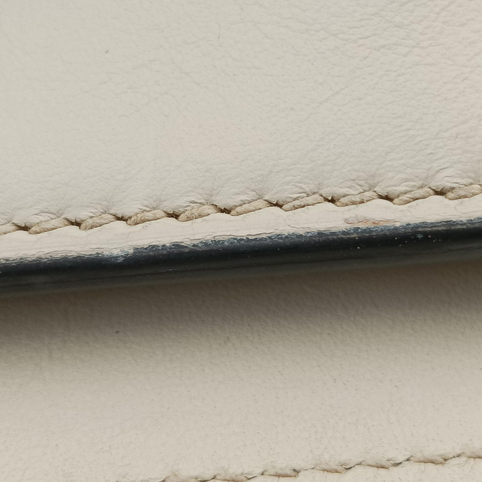 Vintage Prada Tote Bag White Leather BN2611 shoulderbag | stylenewstar