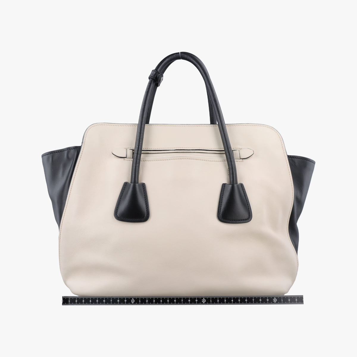 Pre-owned Prada Tote Bag White Leather BN2611 shoulderbag | stylenewstar