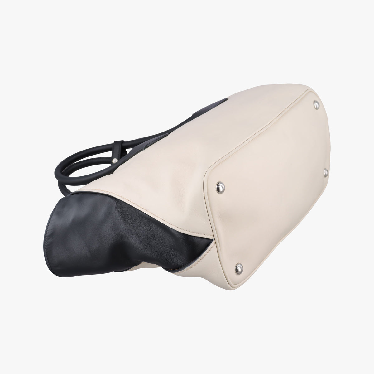 Pre-owned Prada Tote Bag White Leather BN2611 shoulderbag | stylenewstar