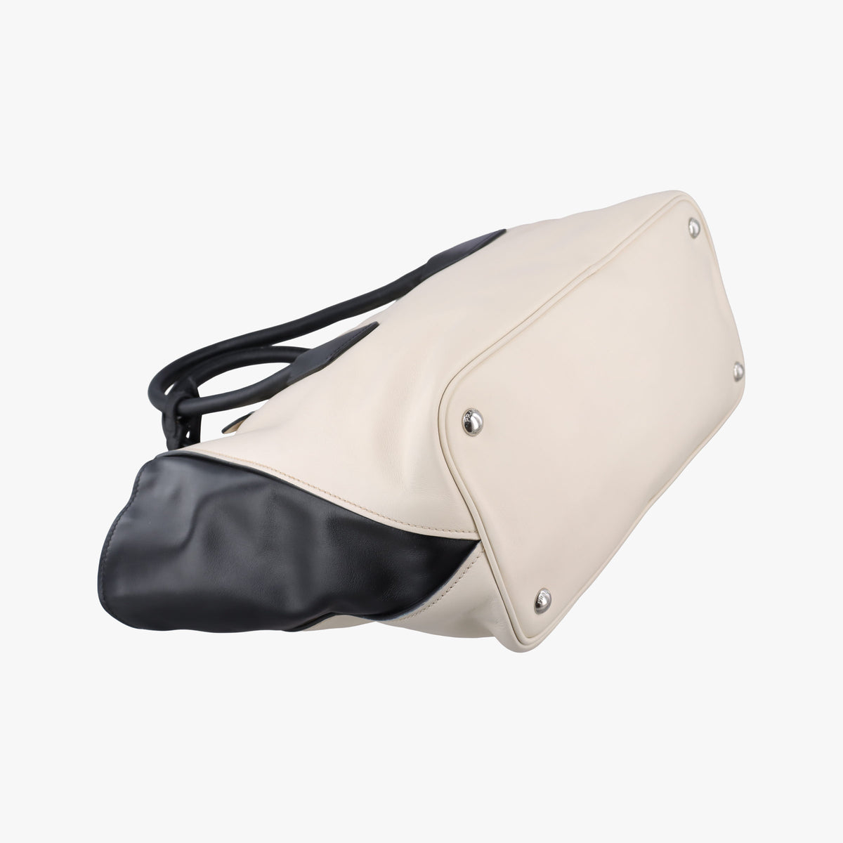 Vintage Prada Tote Bag White Leather BN2611 shoulderbag | stylenewstar