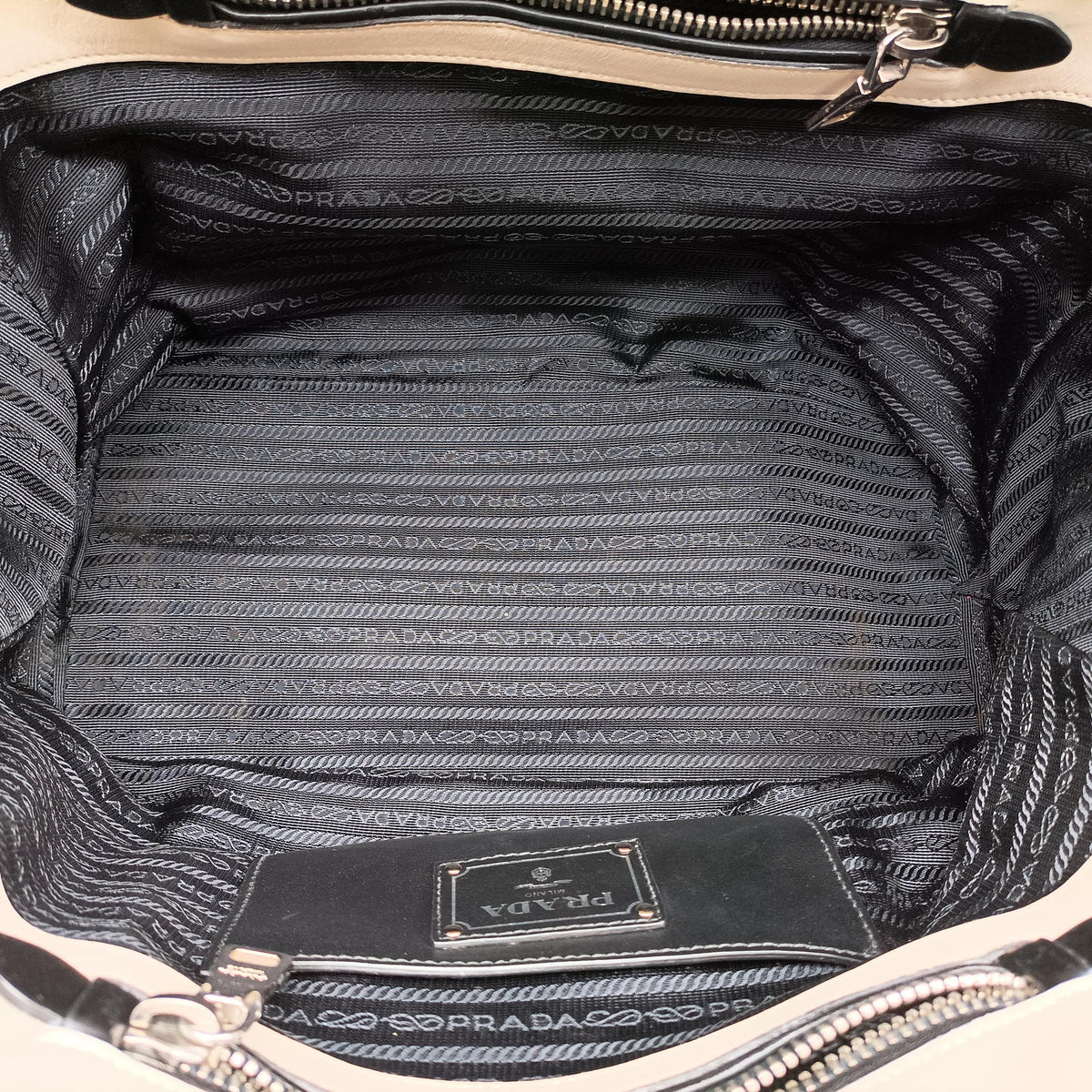 Pre-owned Prada Tote Bag White Leather BN2611 shoulderbag | stylenewstar