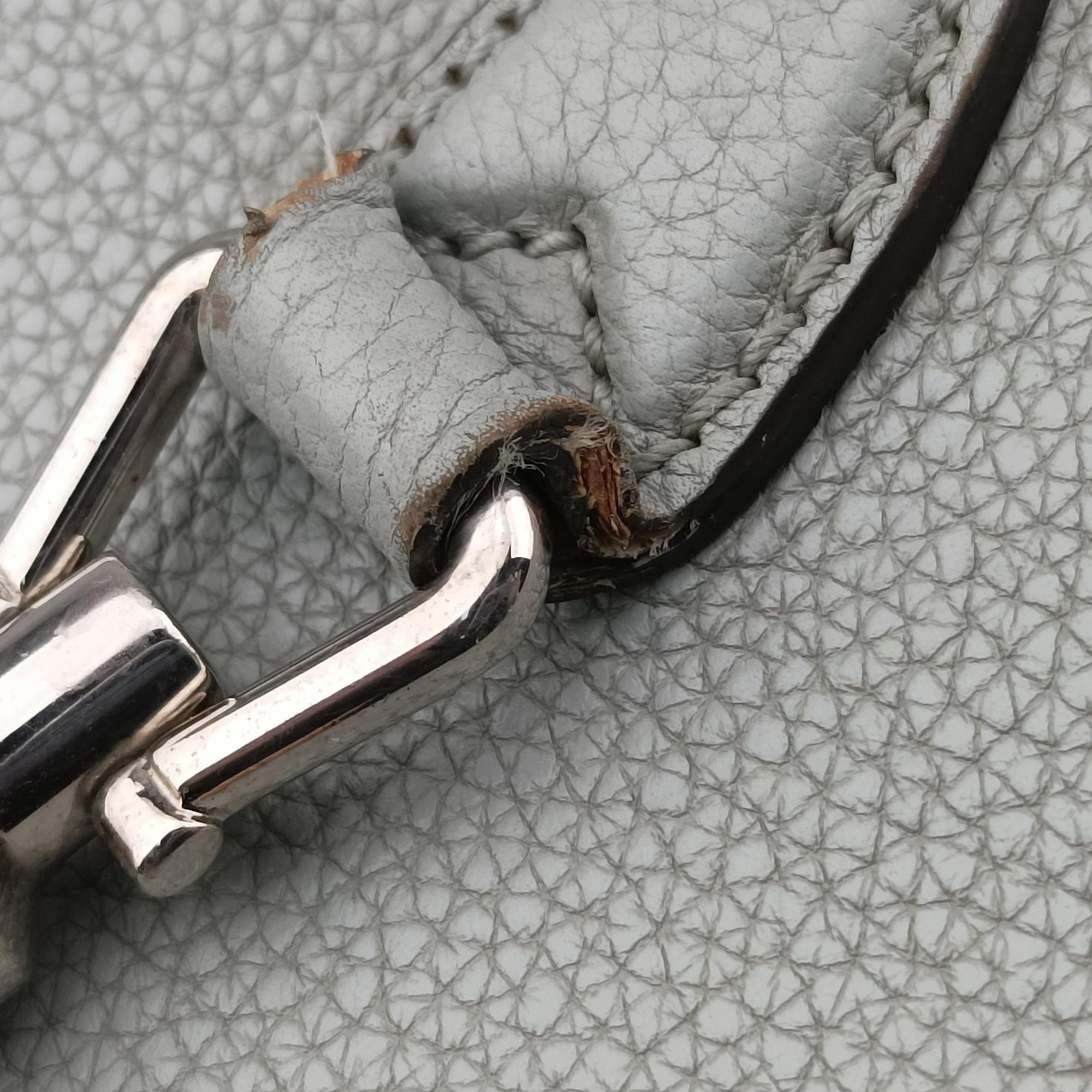 Pre-owned Gucci New Jackie BlueGrey Leather 362971 shoulderbag | stylenewstar