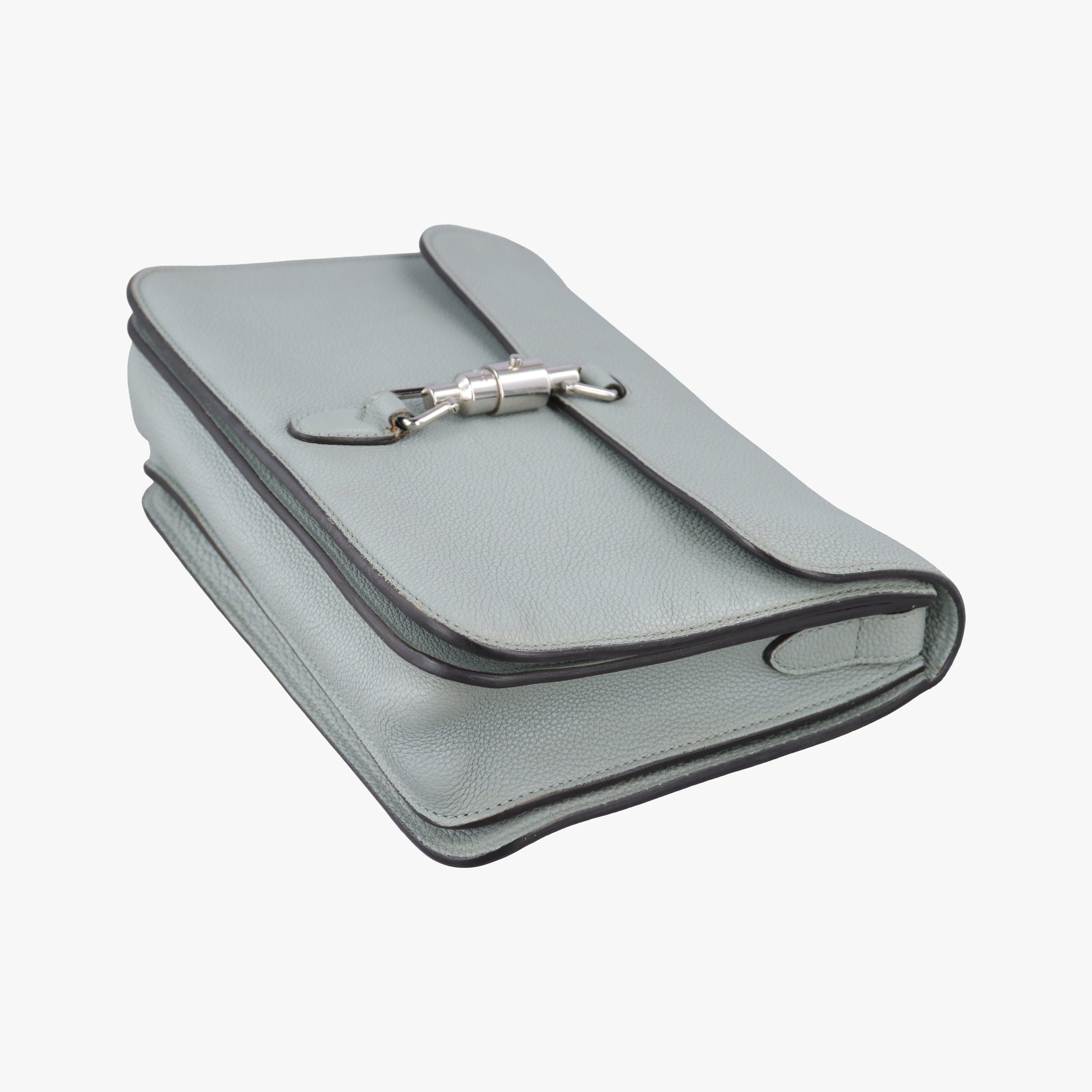 Pre-owned Gucci New Jackie BlueGrey Leather 362971 shoulderbag | stylenewstar