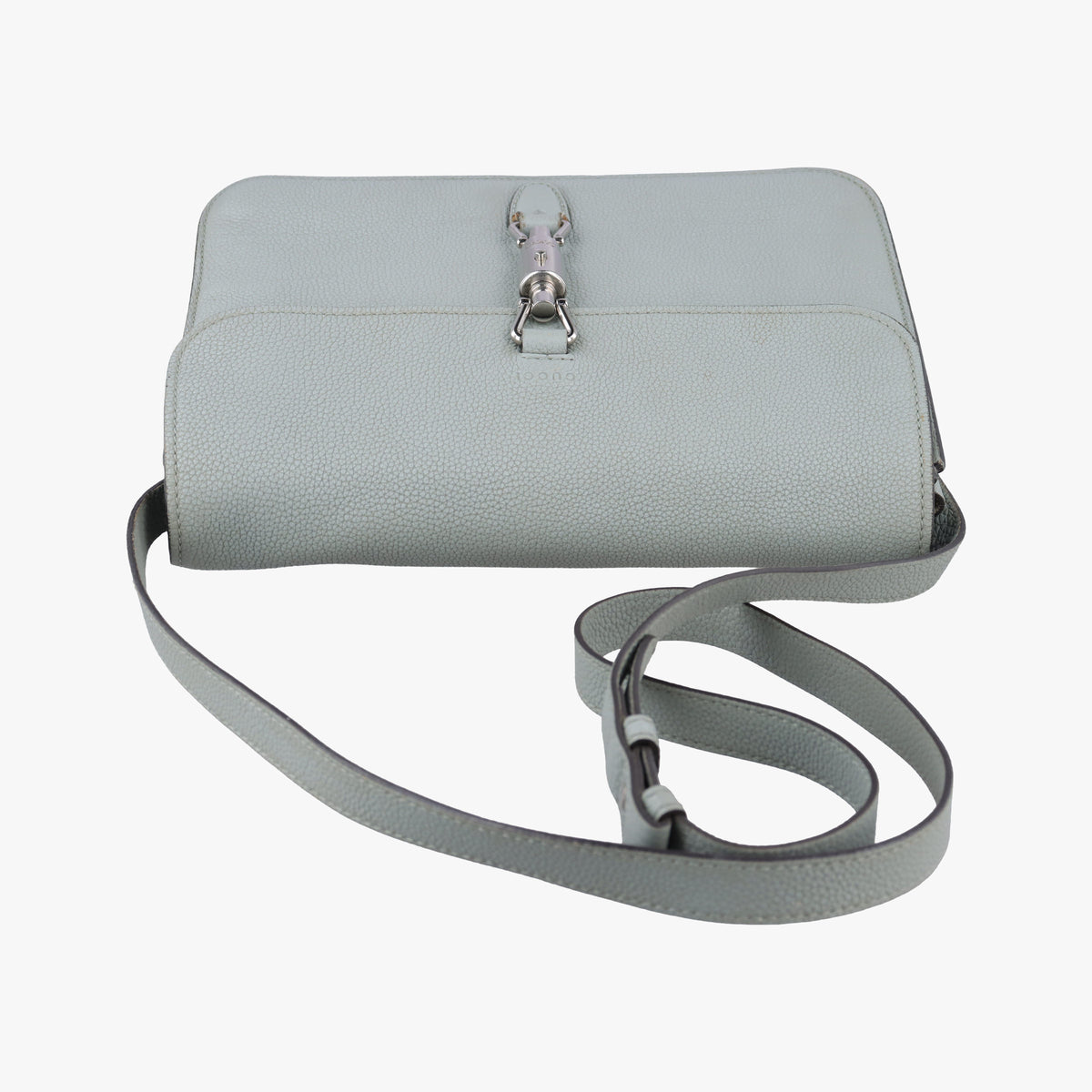 Pre-owned Gucci New Jackie BlueGrey Leather 362971 shoulderbag | stylenewstar