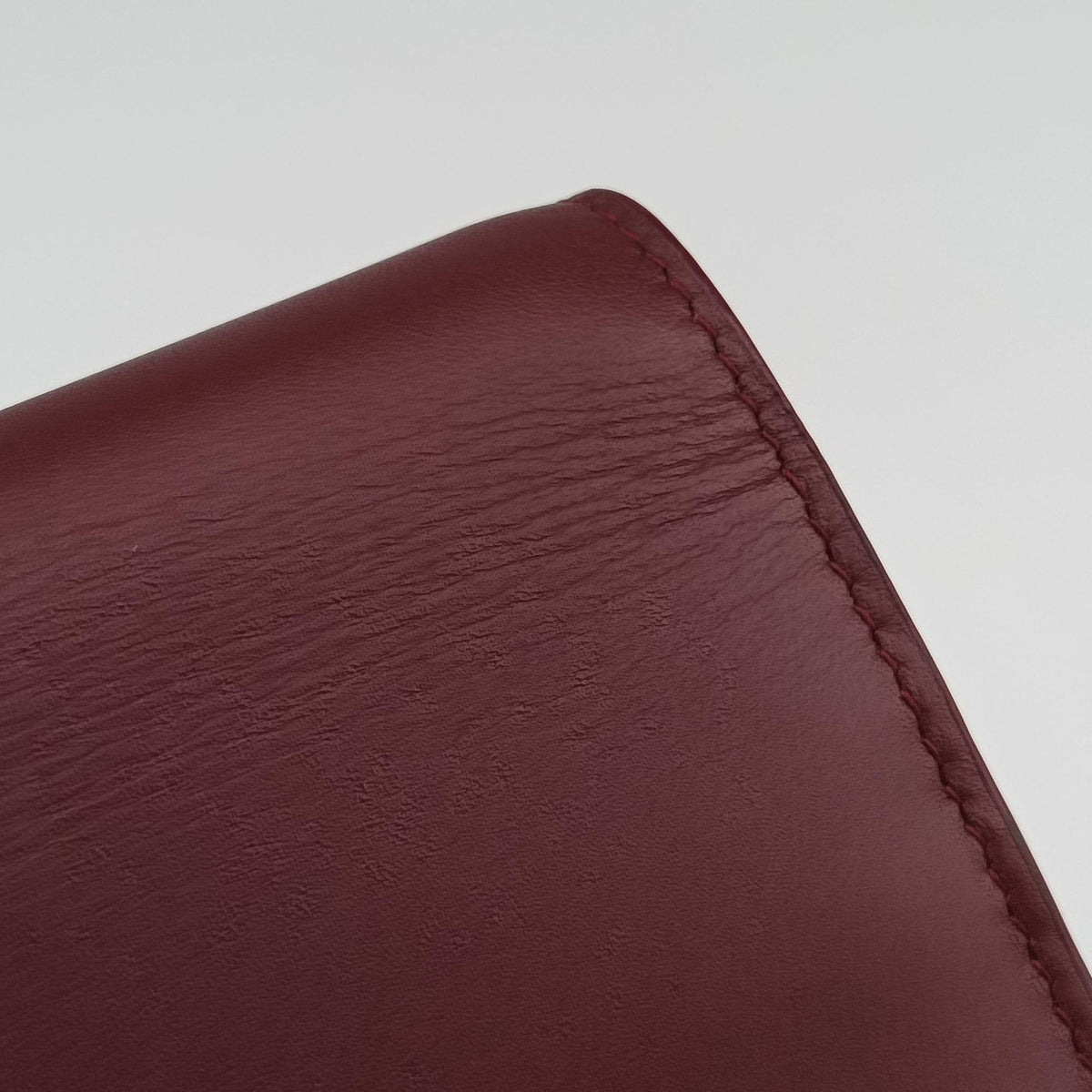 Pre-owned Yves Saint Laurent KATE Burgundy Leather 452159 shoulderbag | stylenewstar