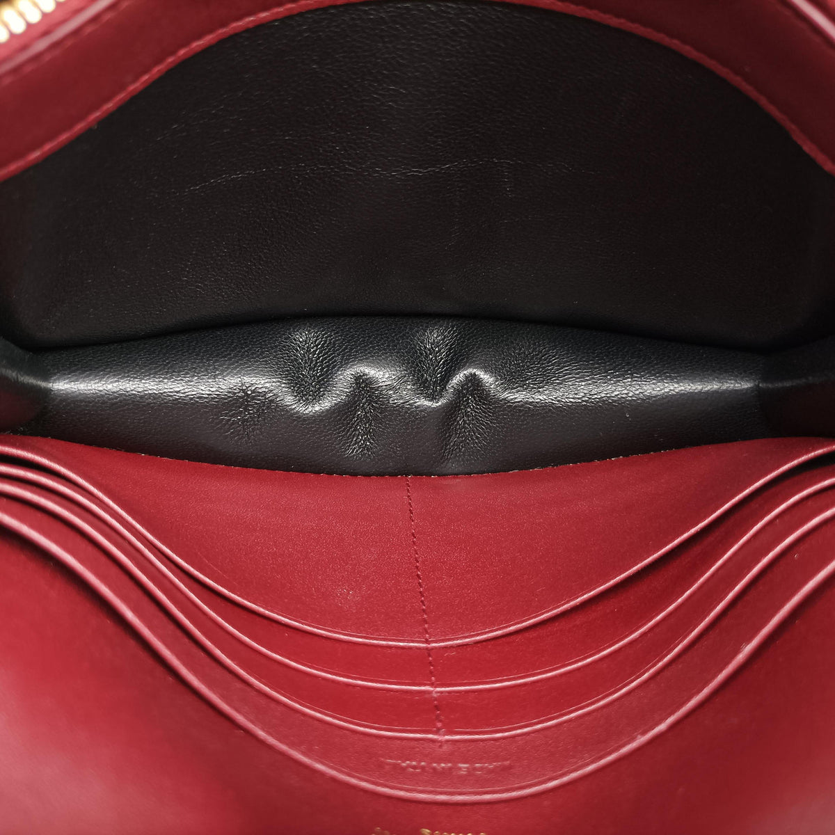 Pre-owned Yves Saint Laurent KATE Burgundy Leather 452159 shoulderbag | stylenewstar
