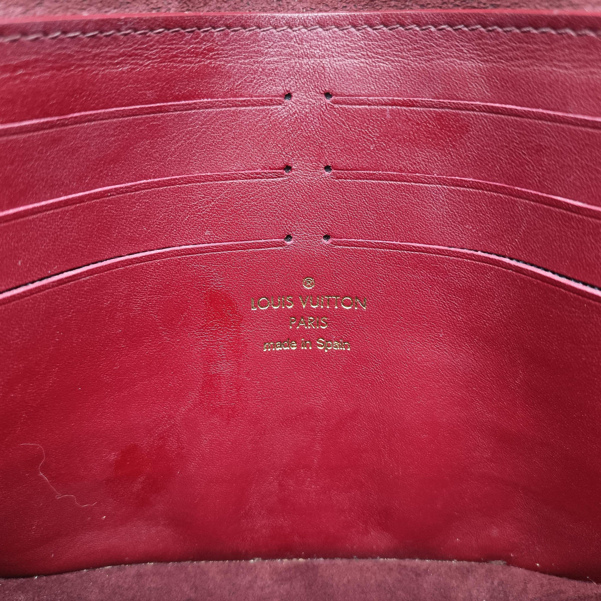 Pre-owned Louis Vuitton VavinPM EBENE×bordeaux Monogram Canvas×calf leather N40109 shoulderbag | stylenewstar