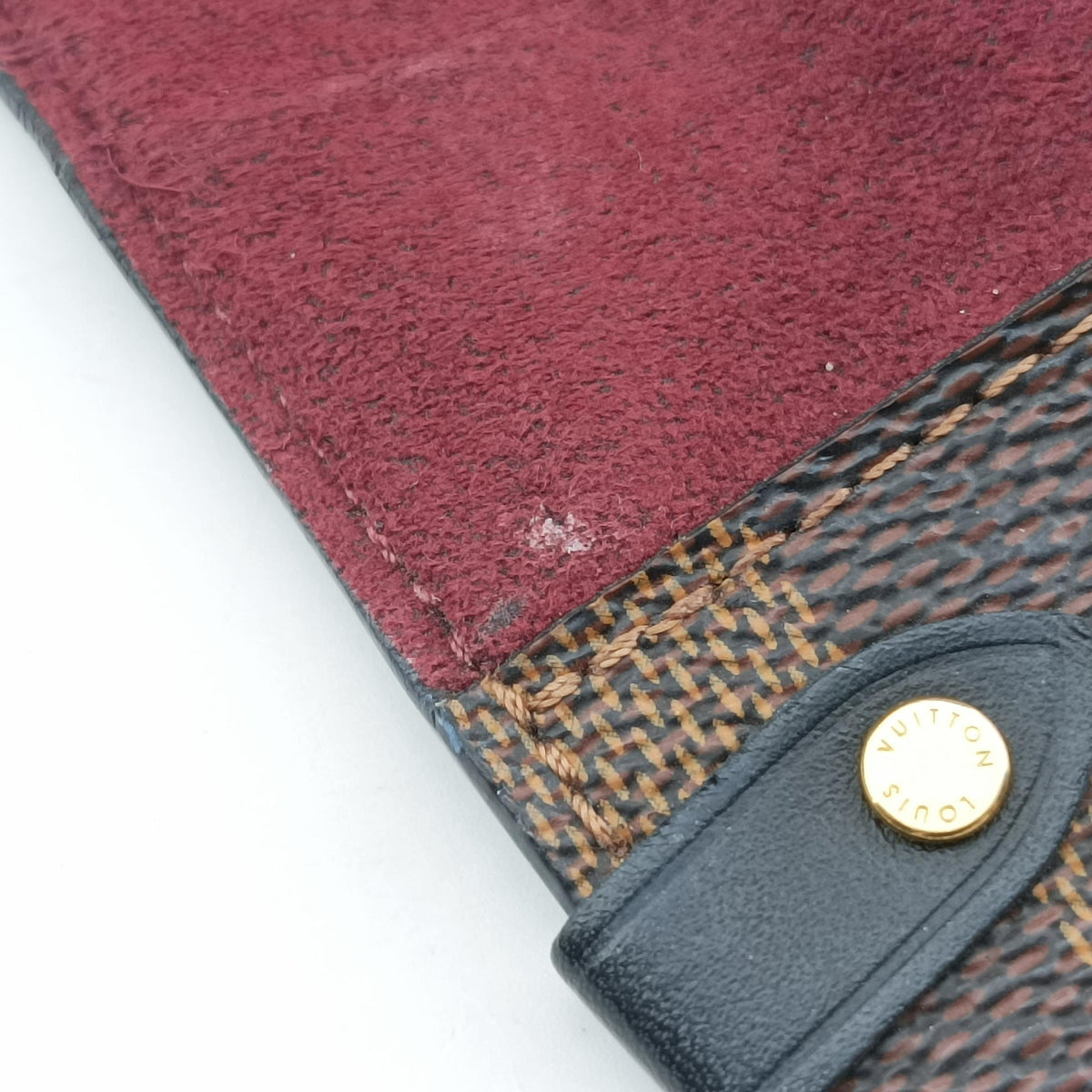 Pre-owned Louis Vuitton VavinPM EBENE×bordeaux Monogram Canvas×calf leather N40109 shoulderbag | stylenewstar