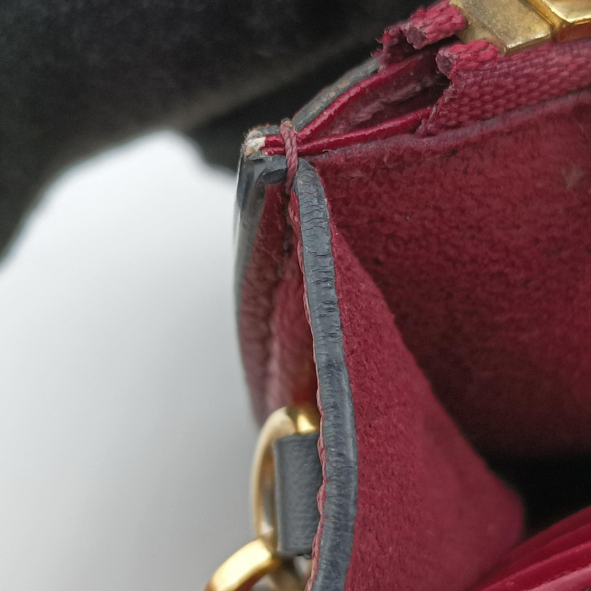 Pre-owned Louis Vuitton VavinPM EBENE×bordeaux Monogram Canvas×calf leather N40109 shoulderbag | stylenewstar