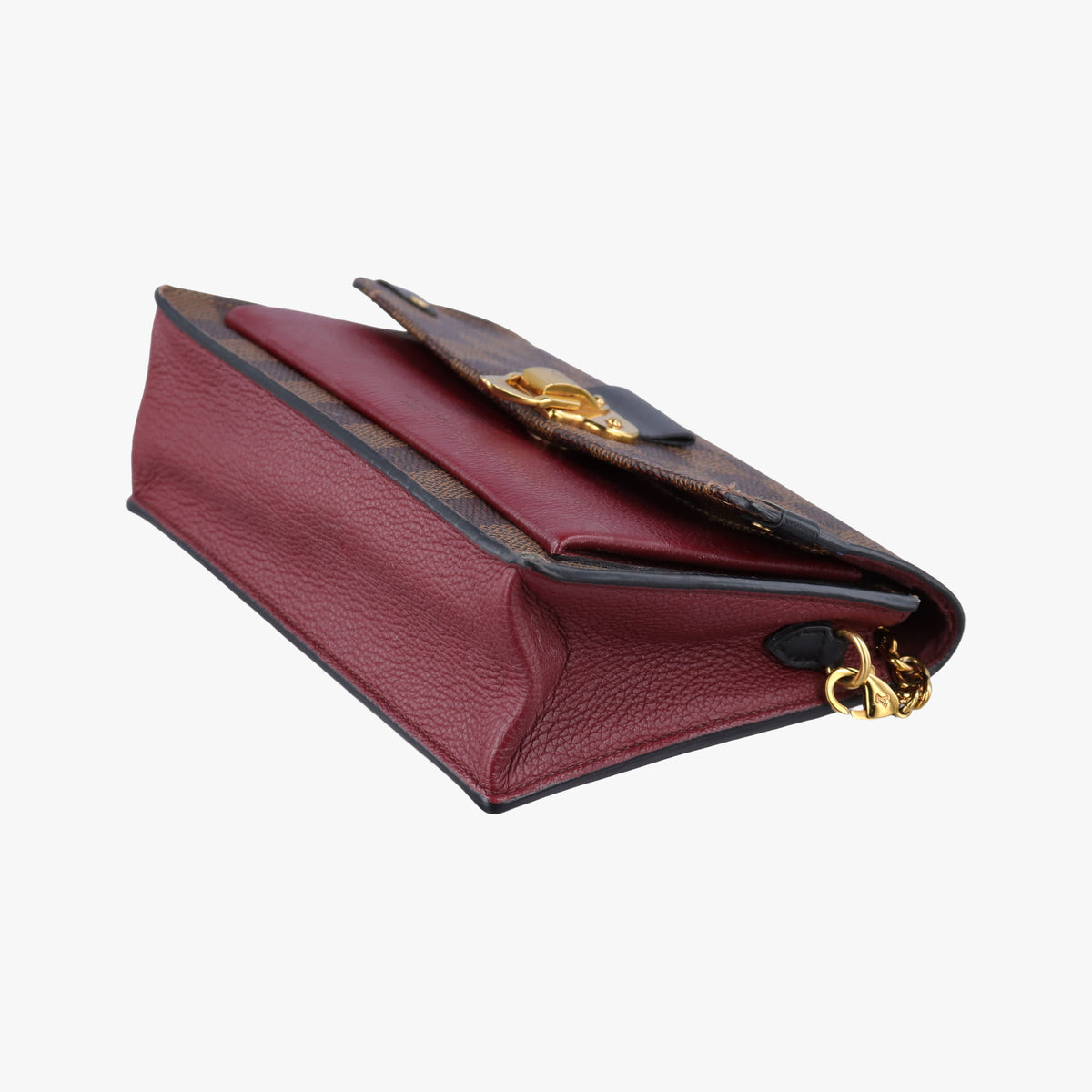 Pre-owned Louis Vuitton VavinPM EBENE×bordeaux Monogram Canvas×calf leather N40109 shoulderbag | stylenewstar
