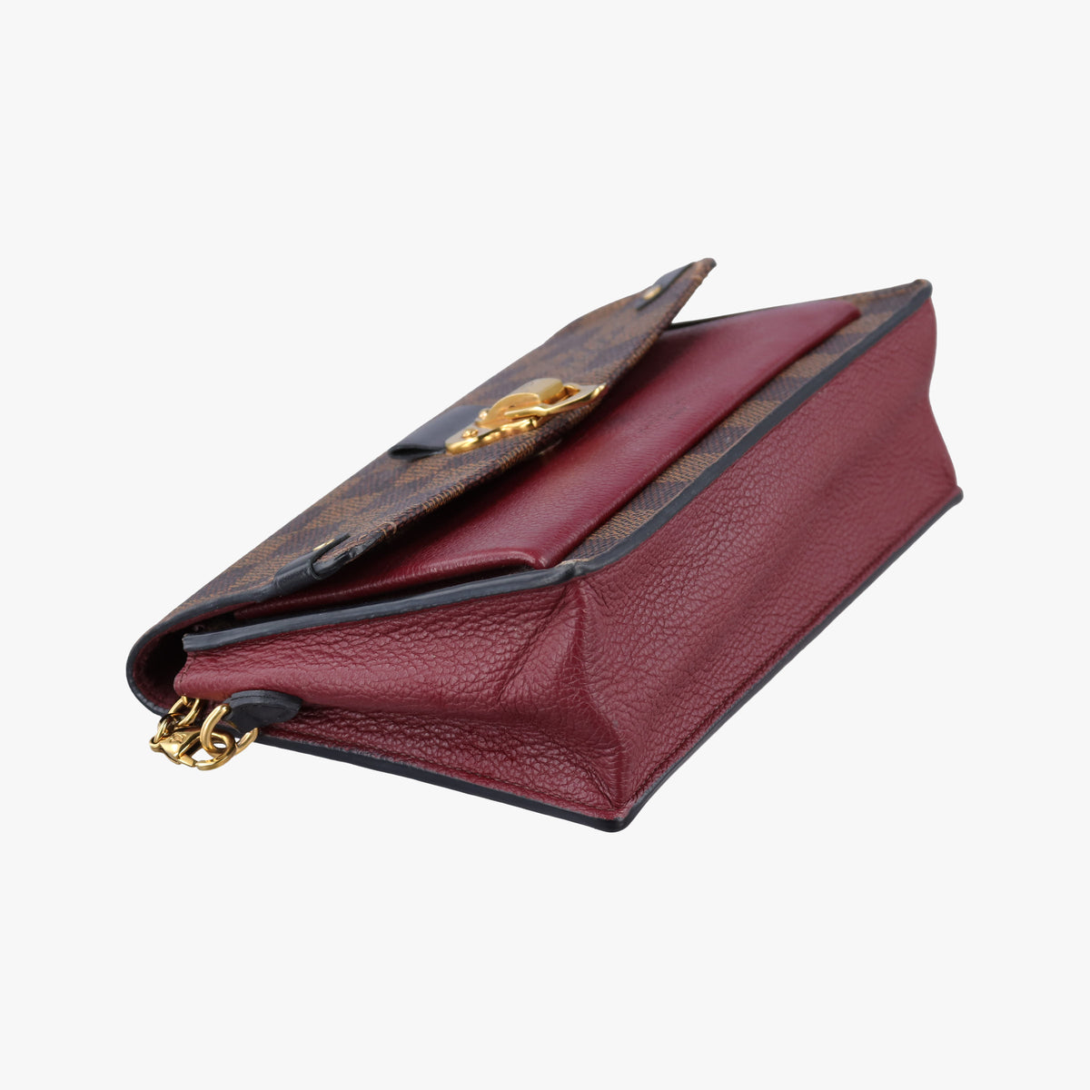 Pre-owned Louis Vuitton VavinPM EBENE×bordeaux Monogram Canvas×calf leather N40109 shoulderbag | stylenewstar