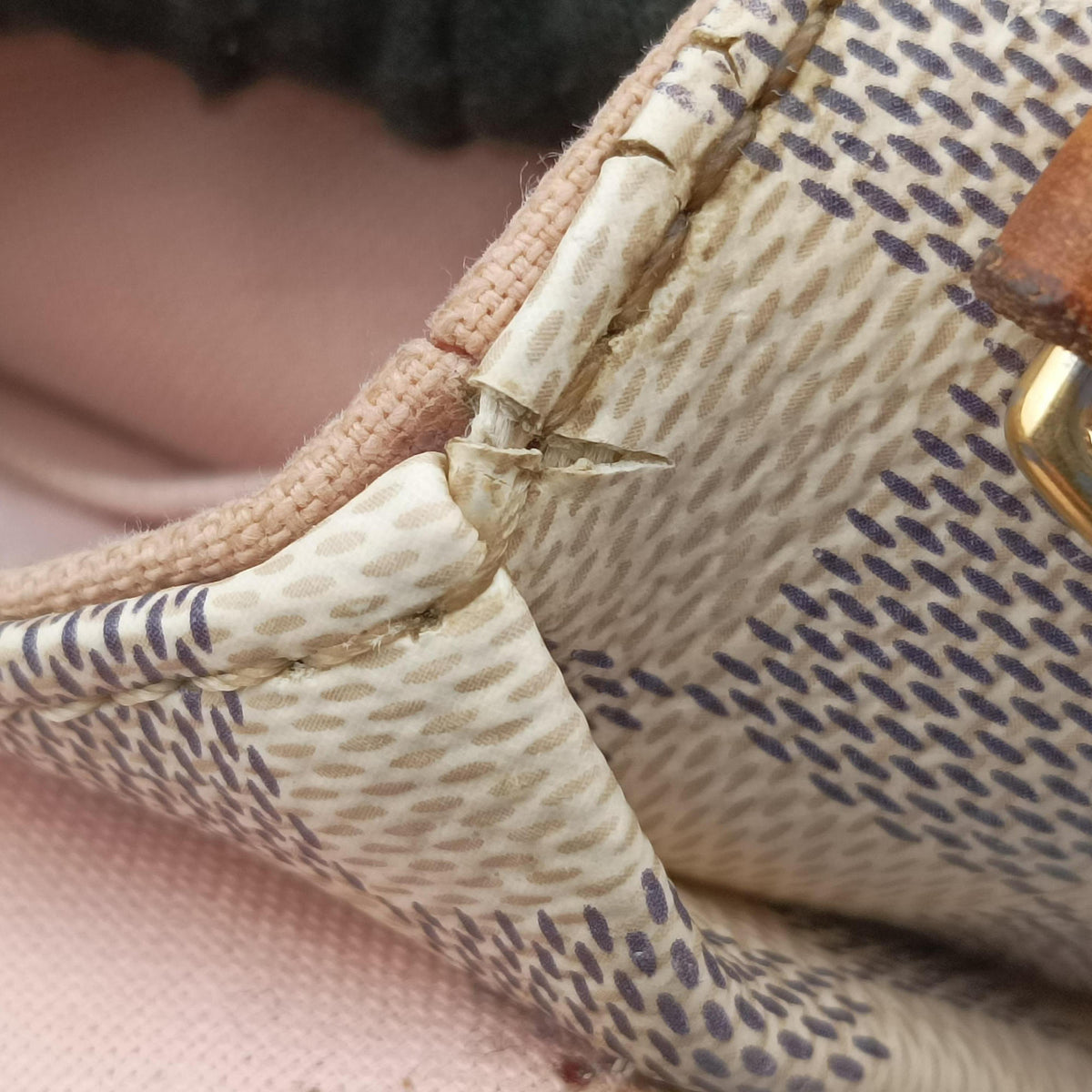 Pre-owned Louis Vuitton CROISETTE Azur Damier Canvas N41581 shoulderbag | stylenewstar