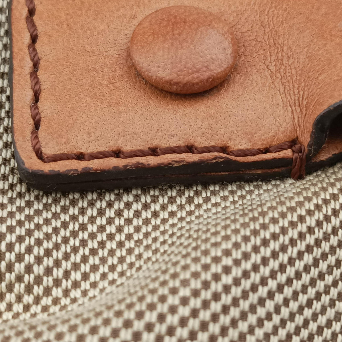Pre-owned Chloe Harley Beige×Brown Canvas× leather  handbag | stylenewstar