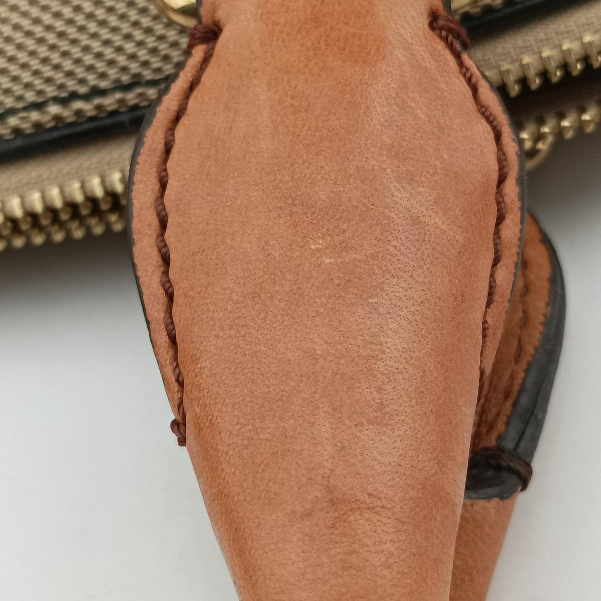 Pre-owned Chloe Harley Beige×Brown Canvas× leather  handbag | stylenewstar