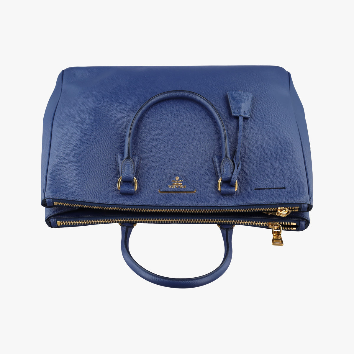 Secondhand Prada Galleria Navy SAFFIANO Leather BN2274 handbag | stylenewstar