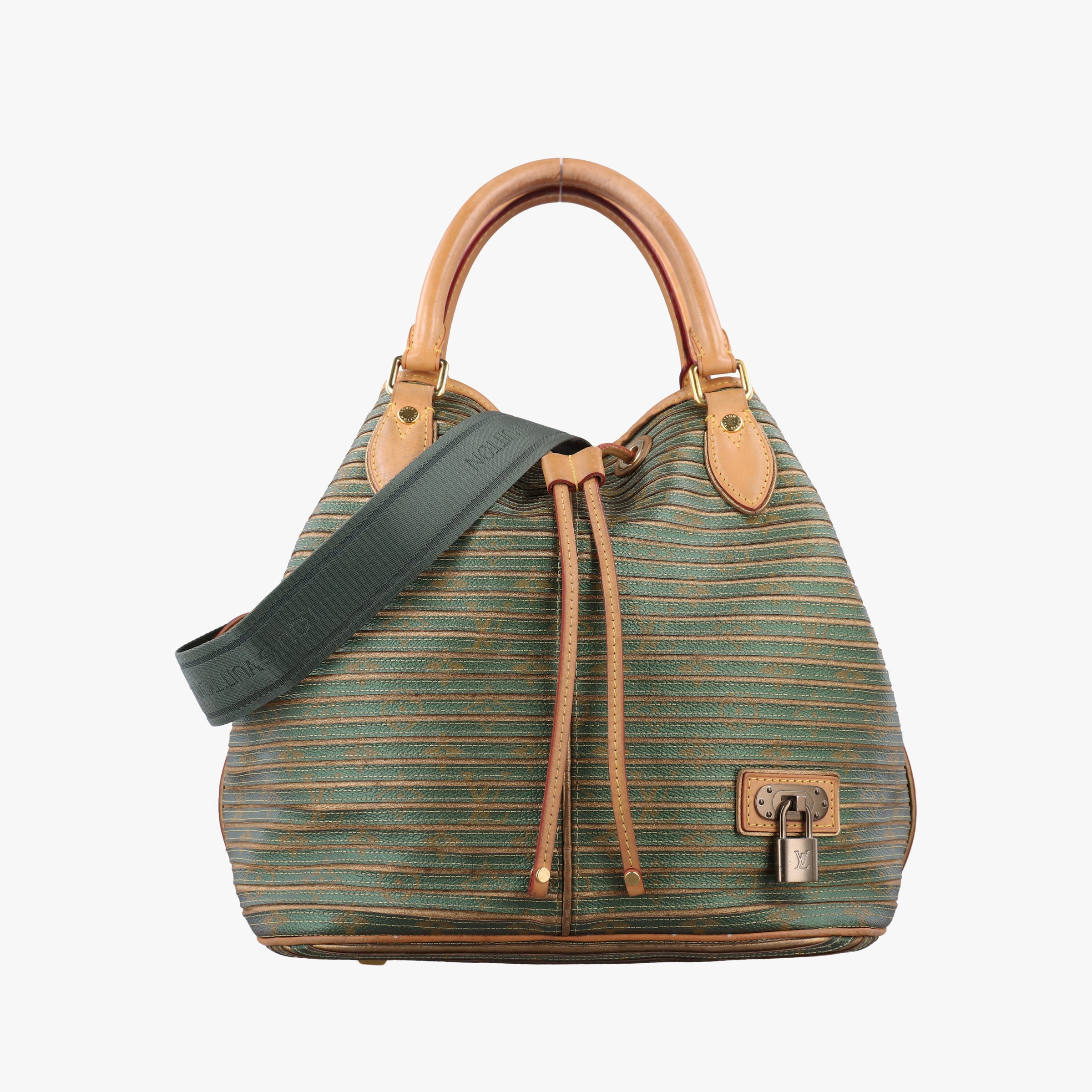 Pre-owned Louis Vuitton Neo Khaki×Green Monogram Eden M40356 shoulderbag | stylenewstar