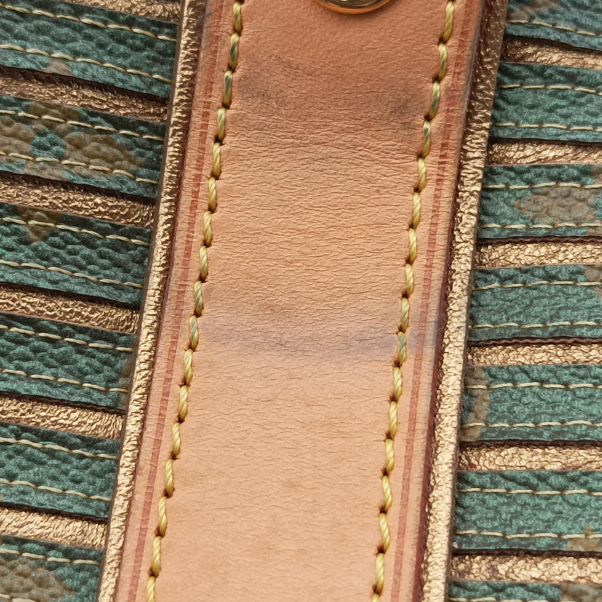 Pre-owned Louis Vuitton Neo Khaki×Green Monogram Eden M40356 shoulderbag | stylenewstar