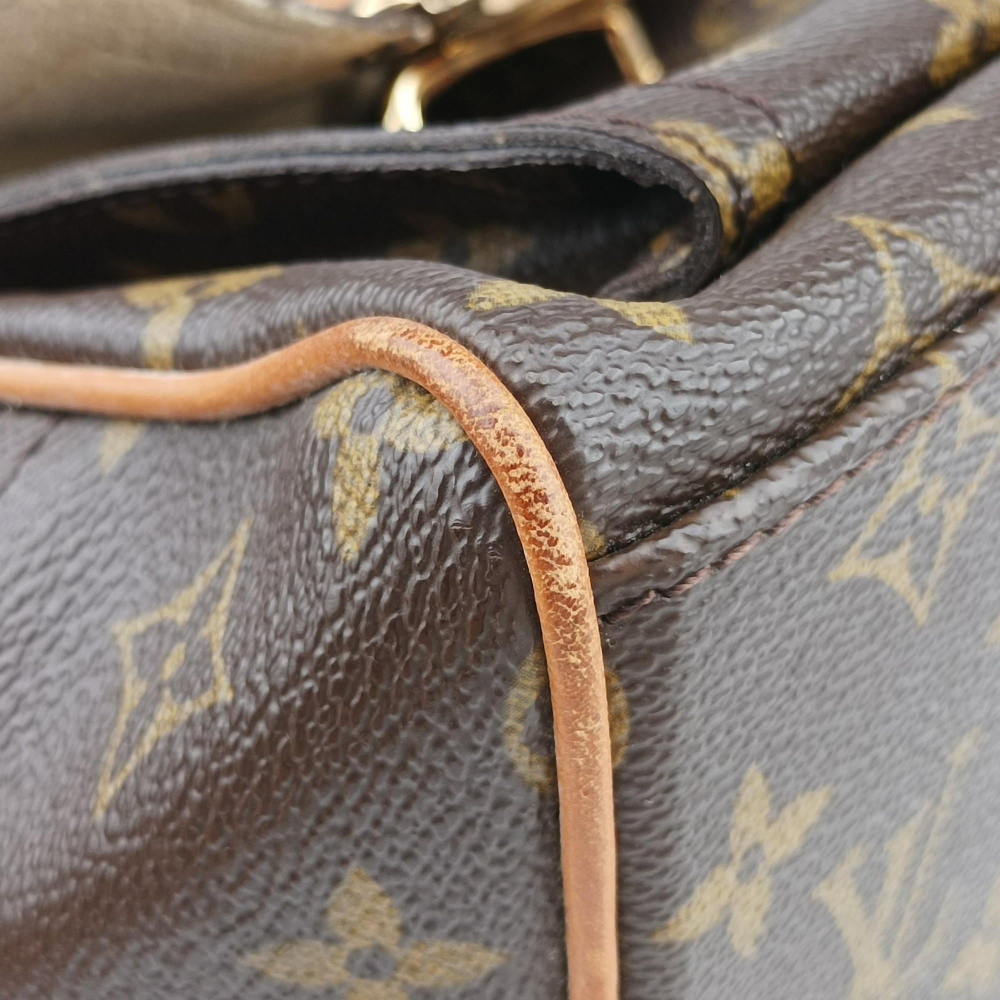 Pre-owned Louis Vuitton MANHATTAN GM Brown Monogram Canvas M40025 handbag | stylenewstar