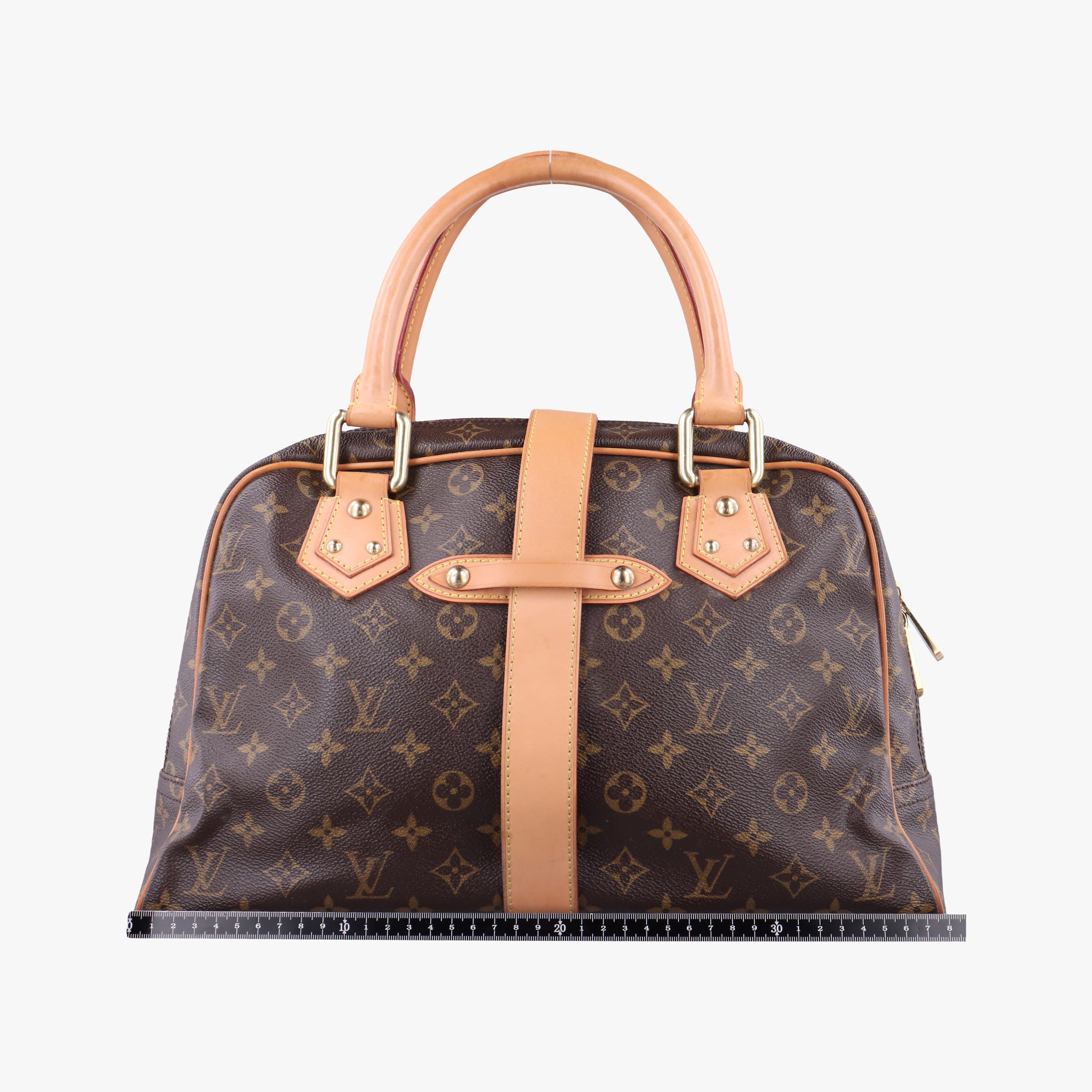 Pre-owned Louis Vuitton MANHATTAN GM Brown Monogram Canvas M40025 handbag | stylenewstar