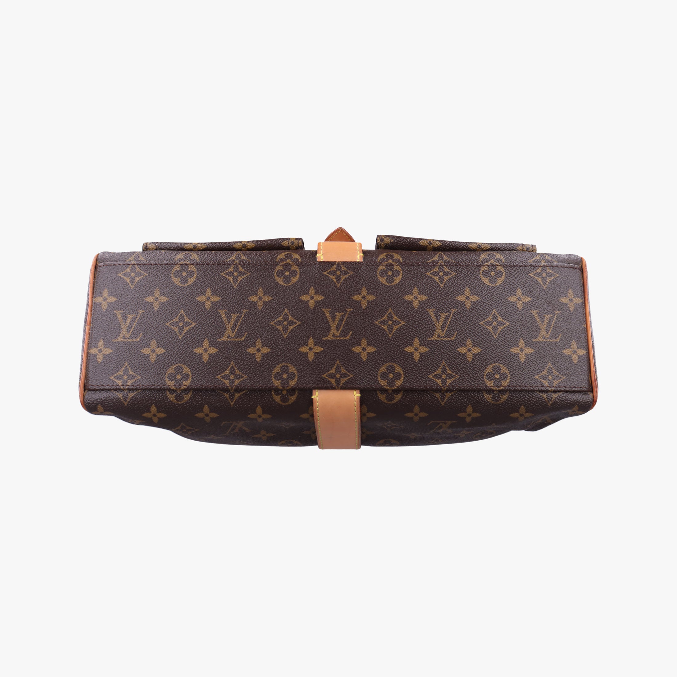 Pre-owned Louis Vuitton MANHATTAN GM Brown Monogram Canvas M40025 handbag | stylenewstar