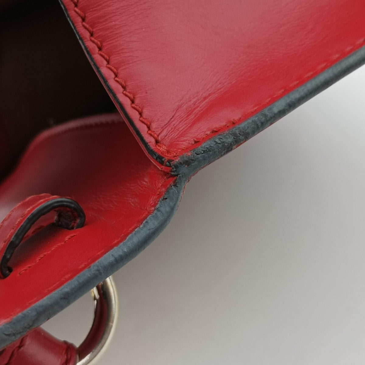 Pre-owned Gucci Sylvie Red Leather 470270 backpack/rucksack | stylenewstar