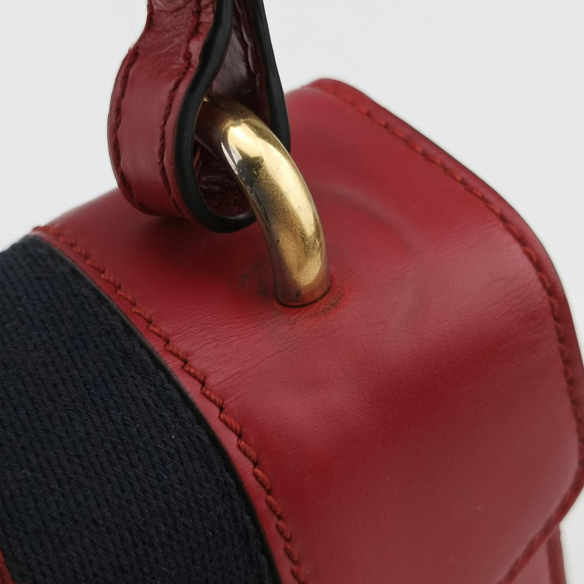 Pre-owned Gucci Sylvie Red Leather 470270 backpack/rucksack | stylenewstar