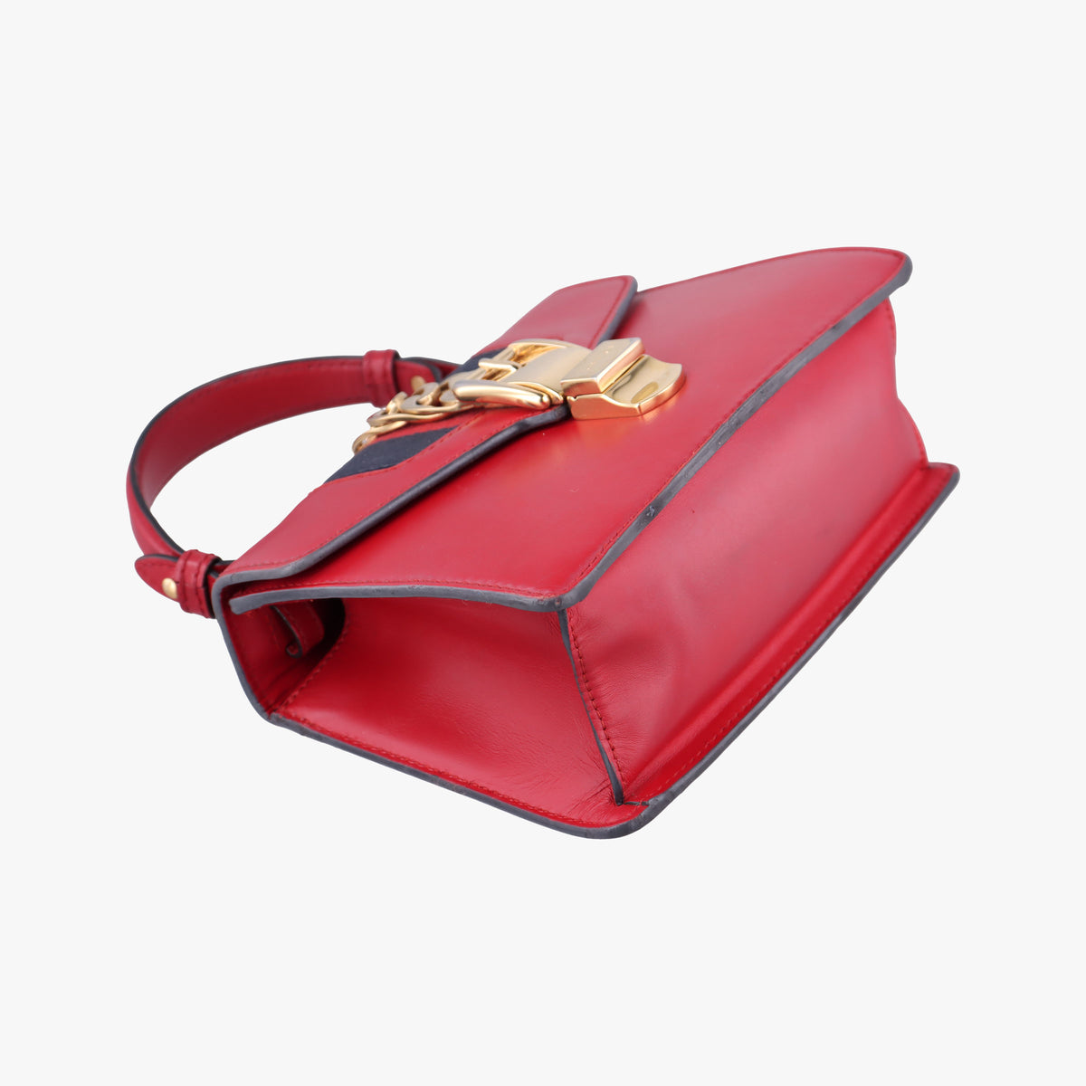 Pre-owned Gucci Sylvie Red Leather 470270 backpack/rucksack | stylenewstar