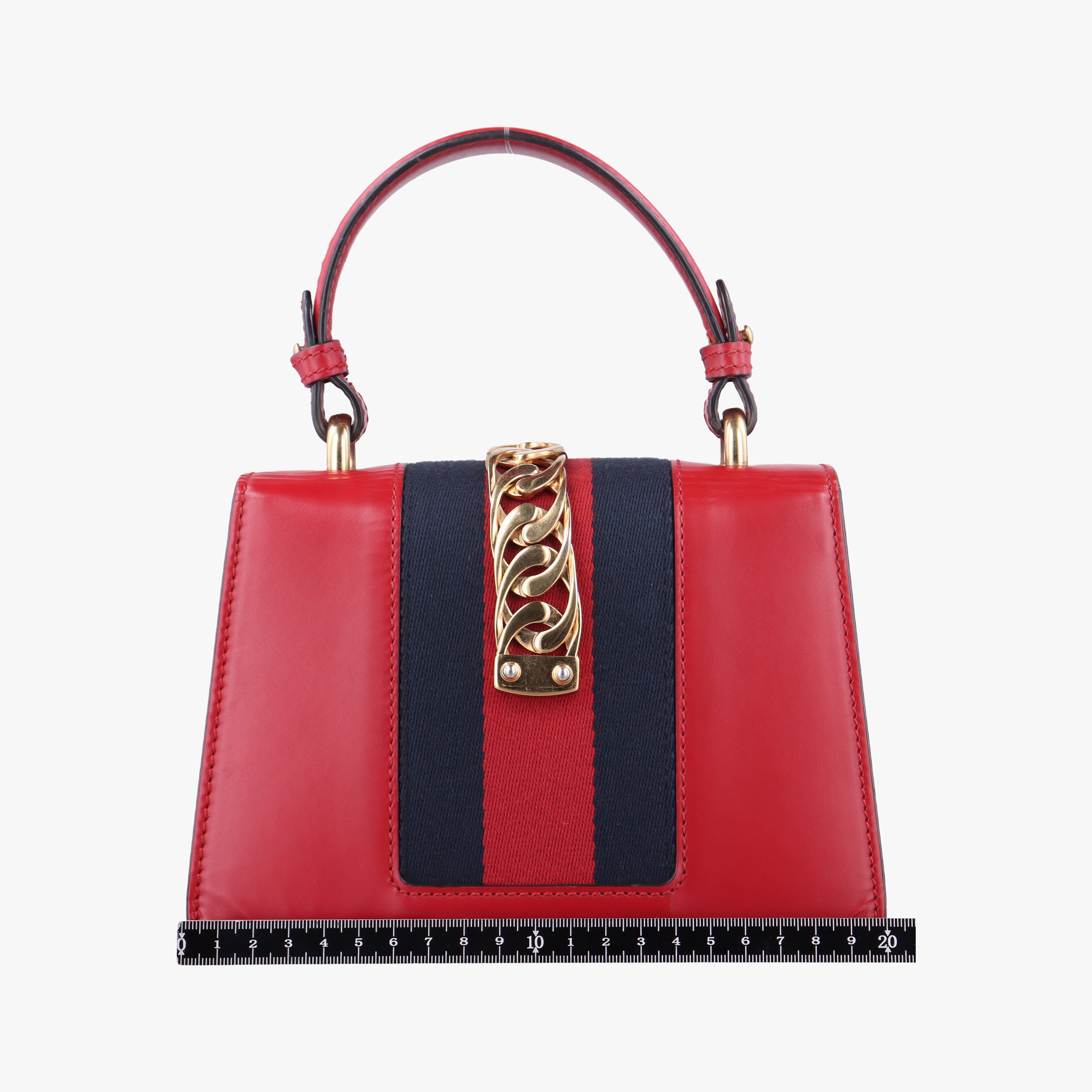 Pre-owned Gucci Sylvie Red Leather 470270 shoulderbag | stylenewstar