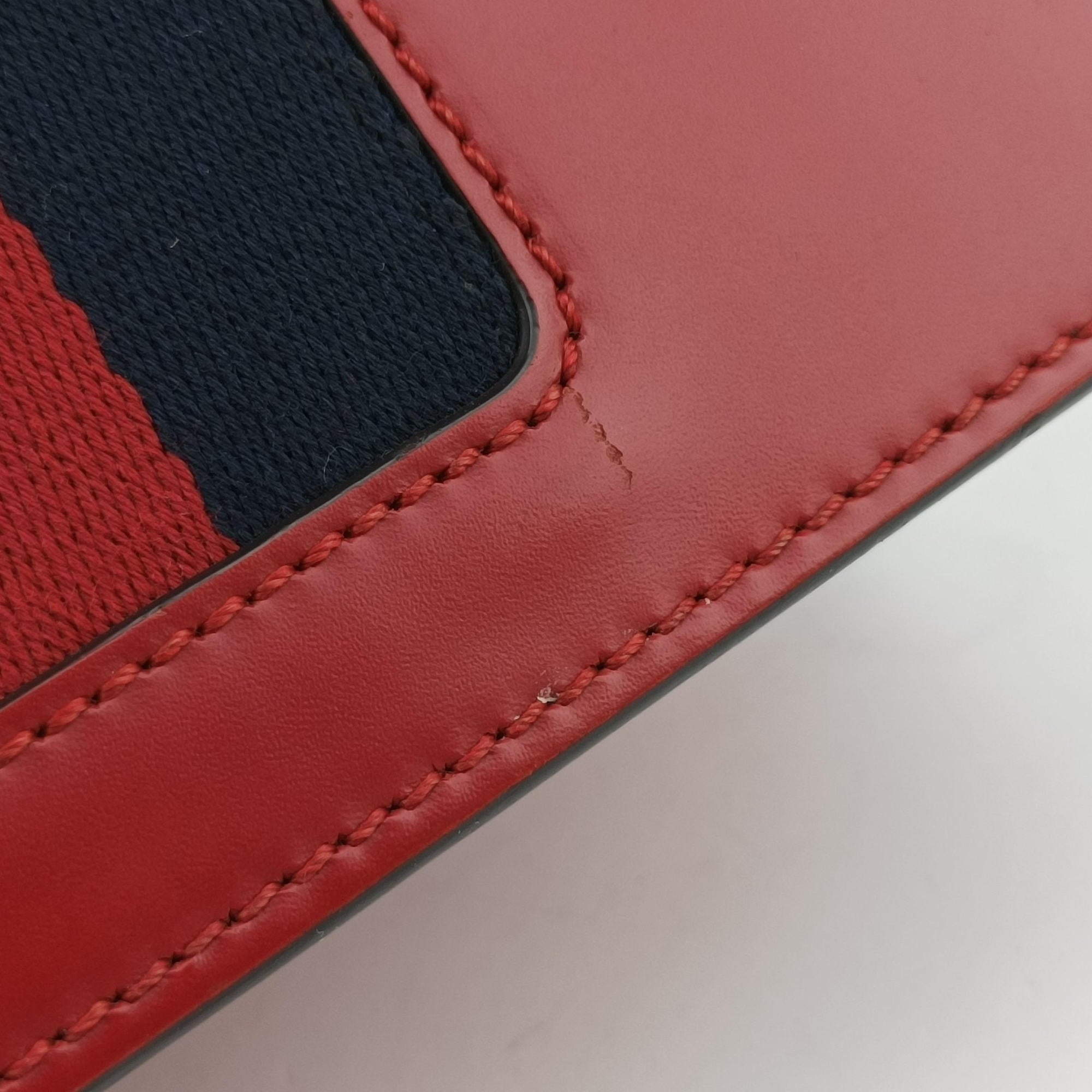 Pre-owned Gucci Sylvie Red Leather 470270 shoulderbag | stylenewstar