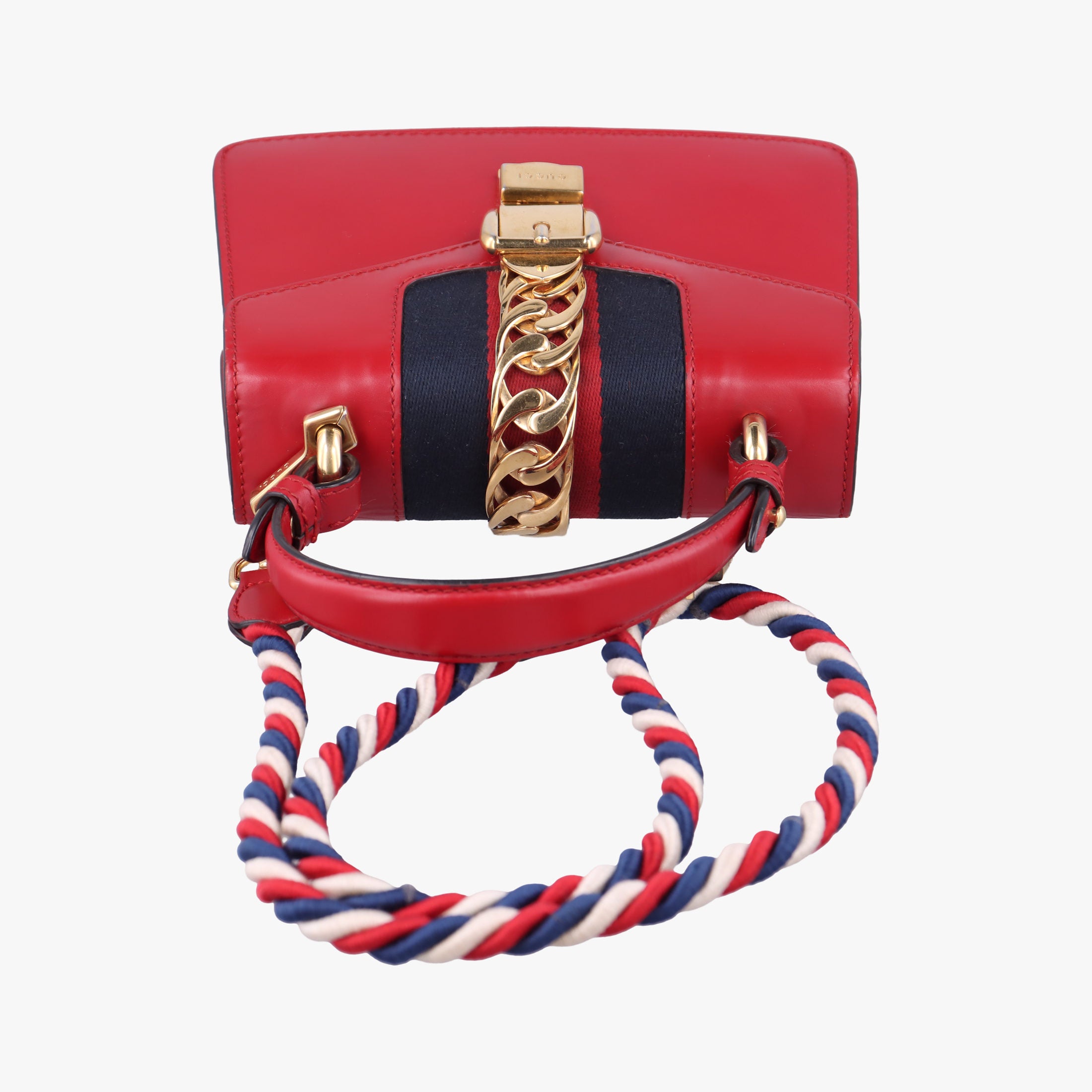 Pre-owned Gucci Sylvie Red Leather 470270 shoulderbag | stylenewstar