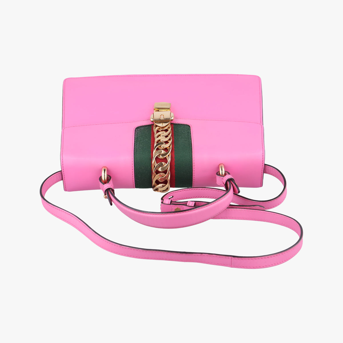 Pre-owned Gucci Sylvie Rose Leather 431665 shoulderbag | stylenewstar