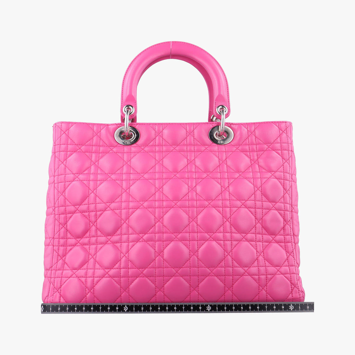 Pre-owned Christian Dior Lady Dior Pink lambskin  shoulderbag | stylenewstar